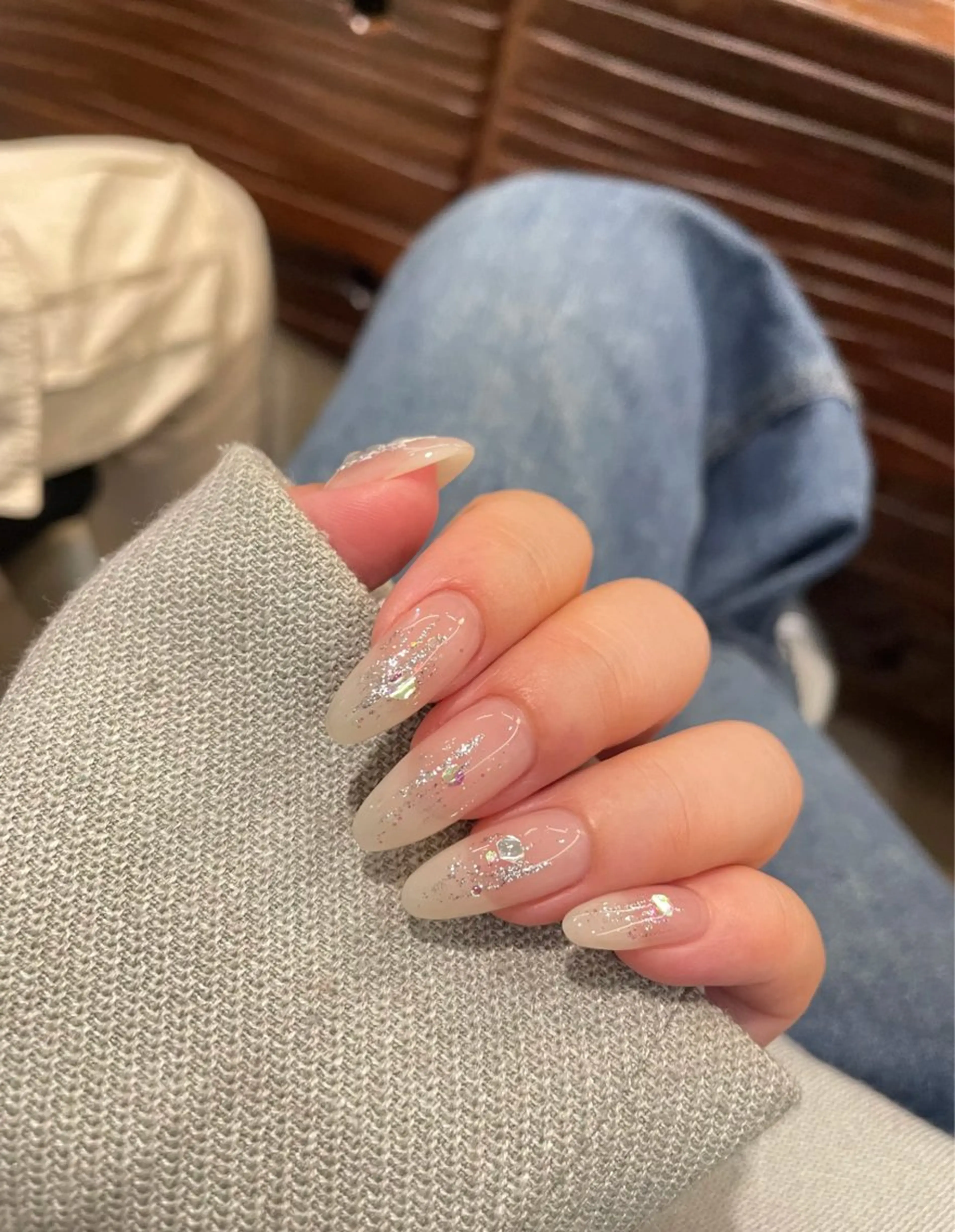 定額ネイル💅メニュー写真デザイン＋チップ長さだ10本★初回ジェルオフ込  6の写真