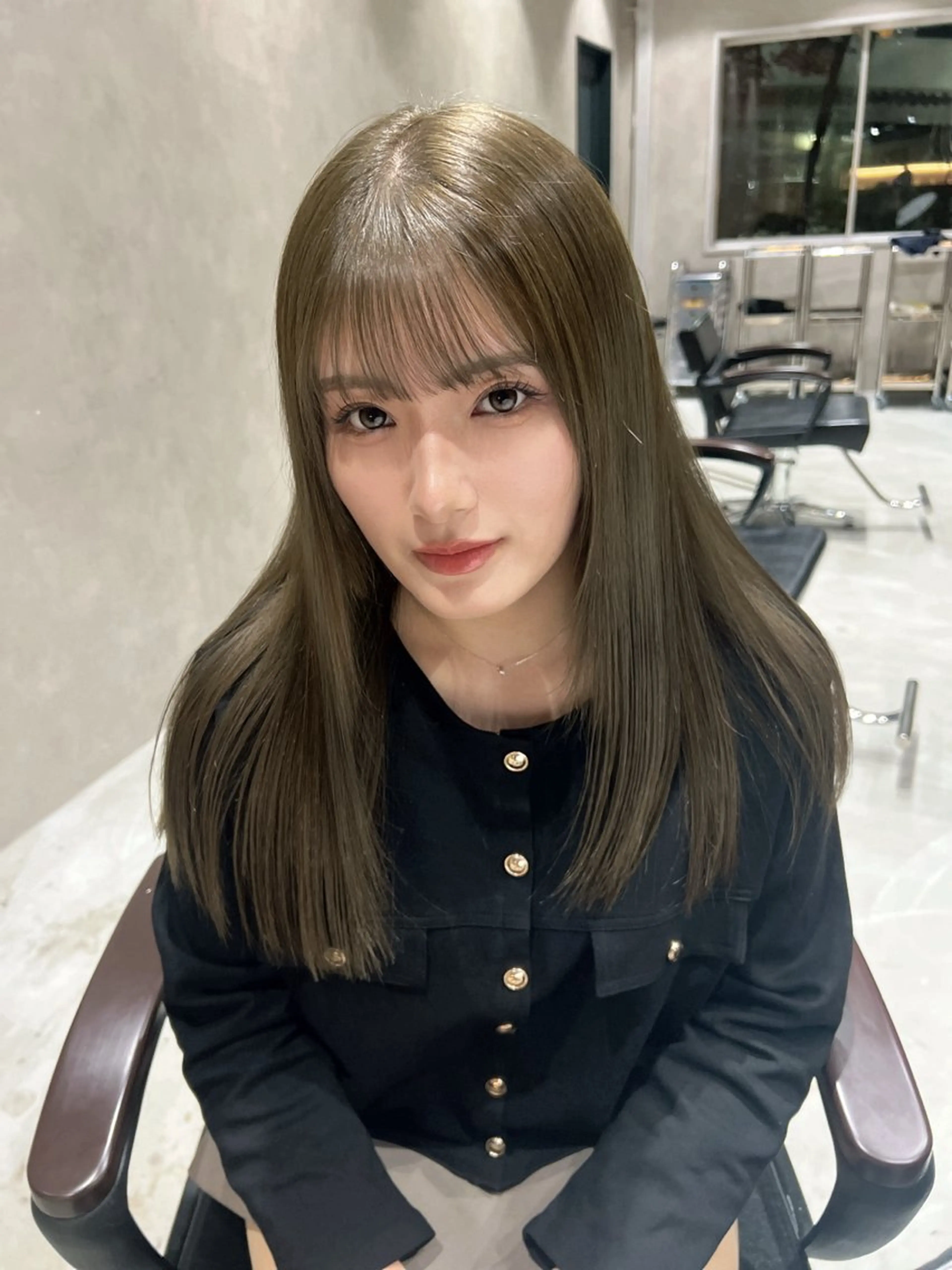 カラー ヘアカラー nehus nagaoka所属・🖤複雑履歴ブリーチ Mizuki 🖤のヘアスタイル