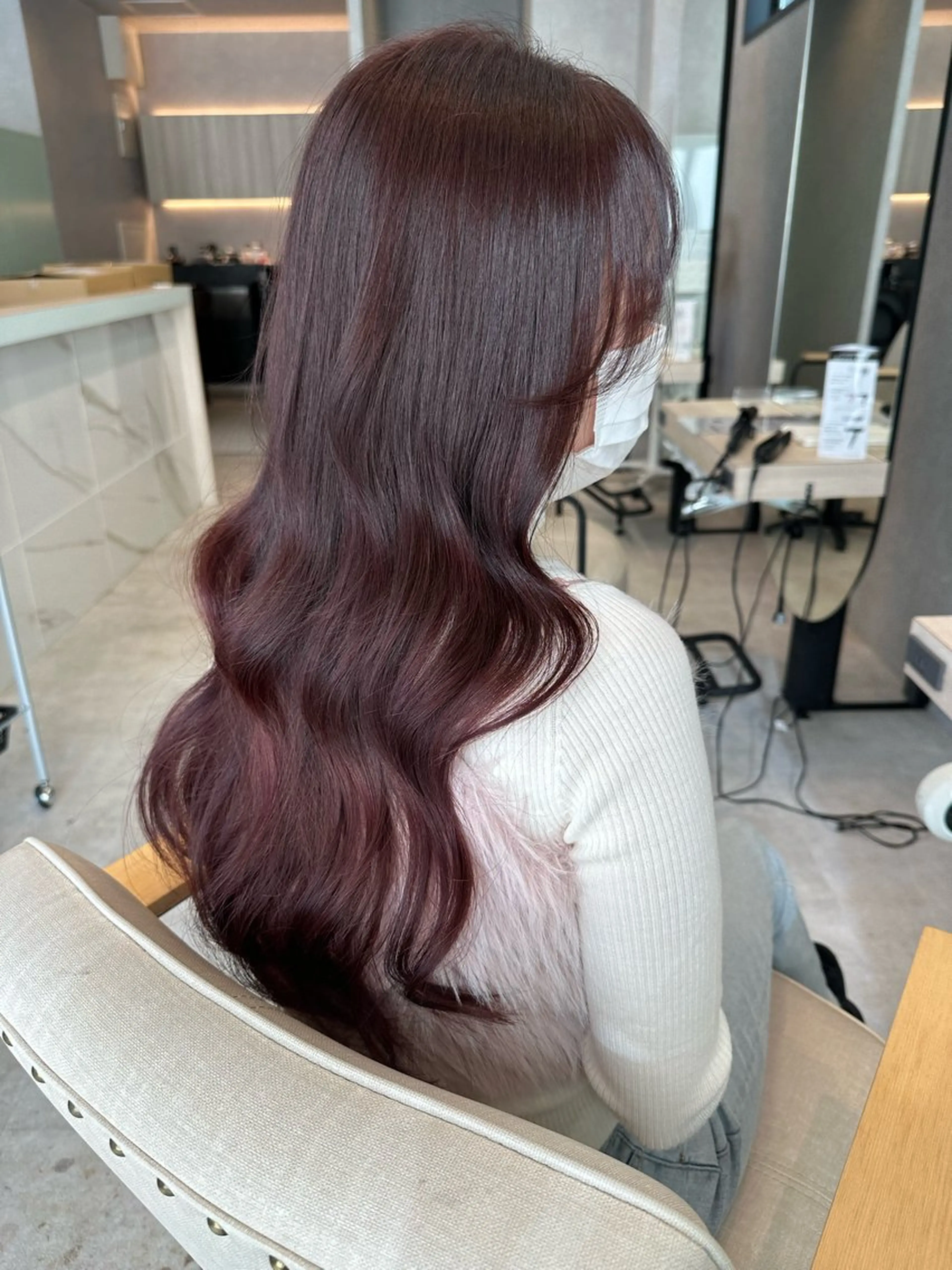 ロング カラー ピンクカラー 韓国ヘア🪞🩰 Sayumiのヘアスタイル
