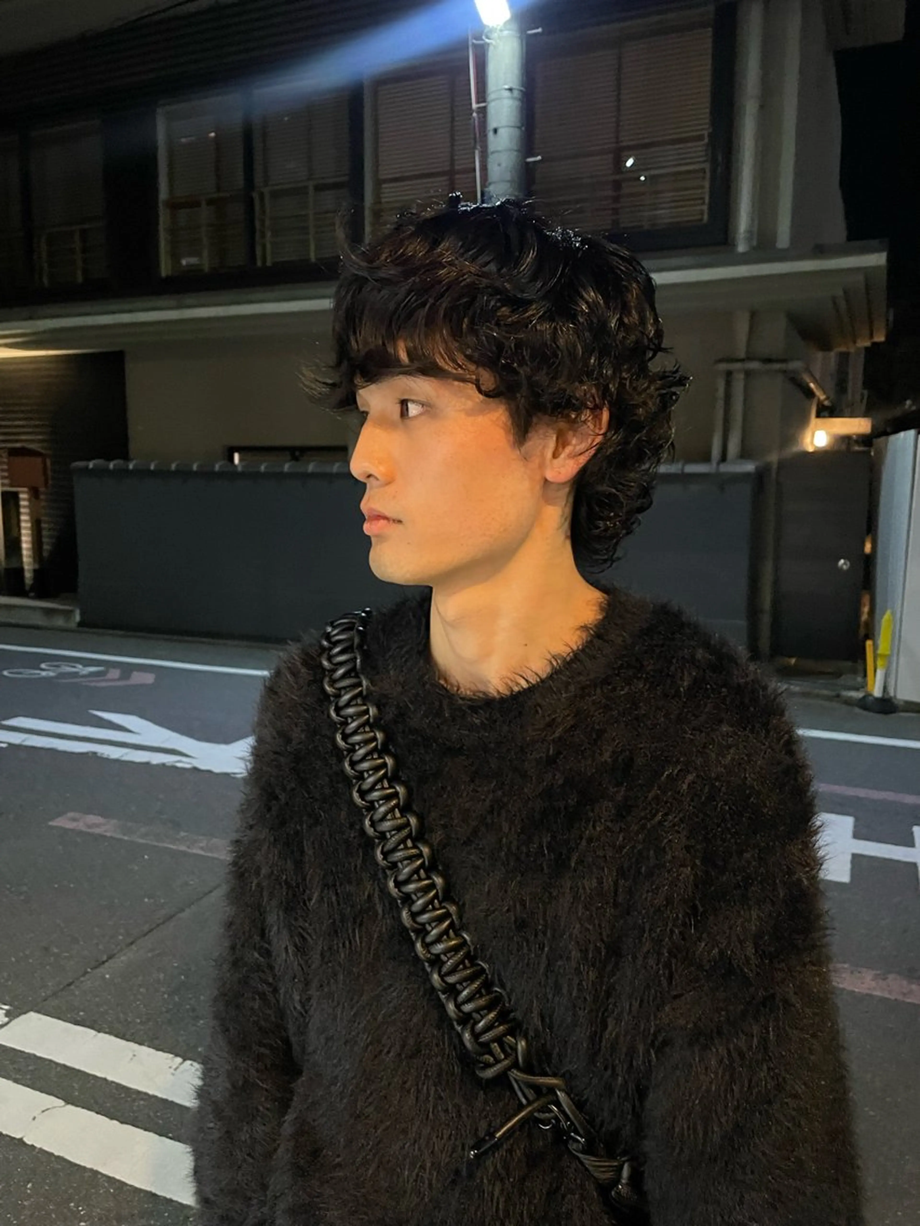 パーマ メンズ メンズパーマ メンズウルフカット ウルフカット カット パーマ darts所属・マツダ レンのヘアスタイル