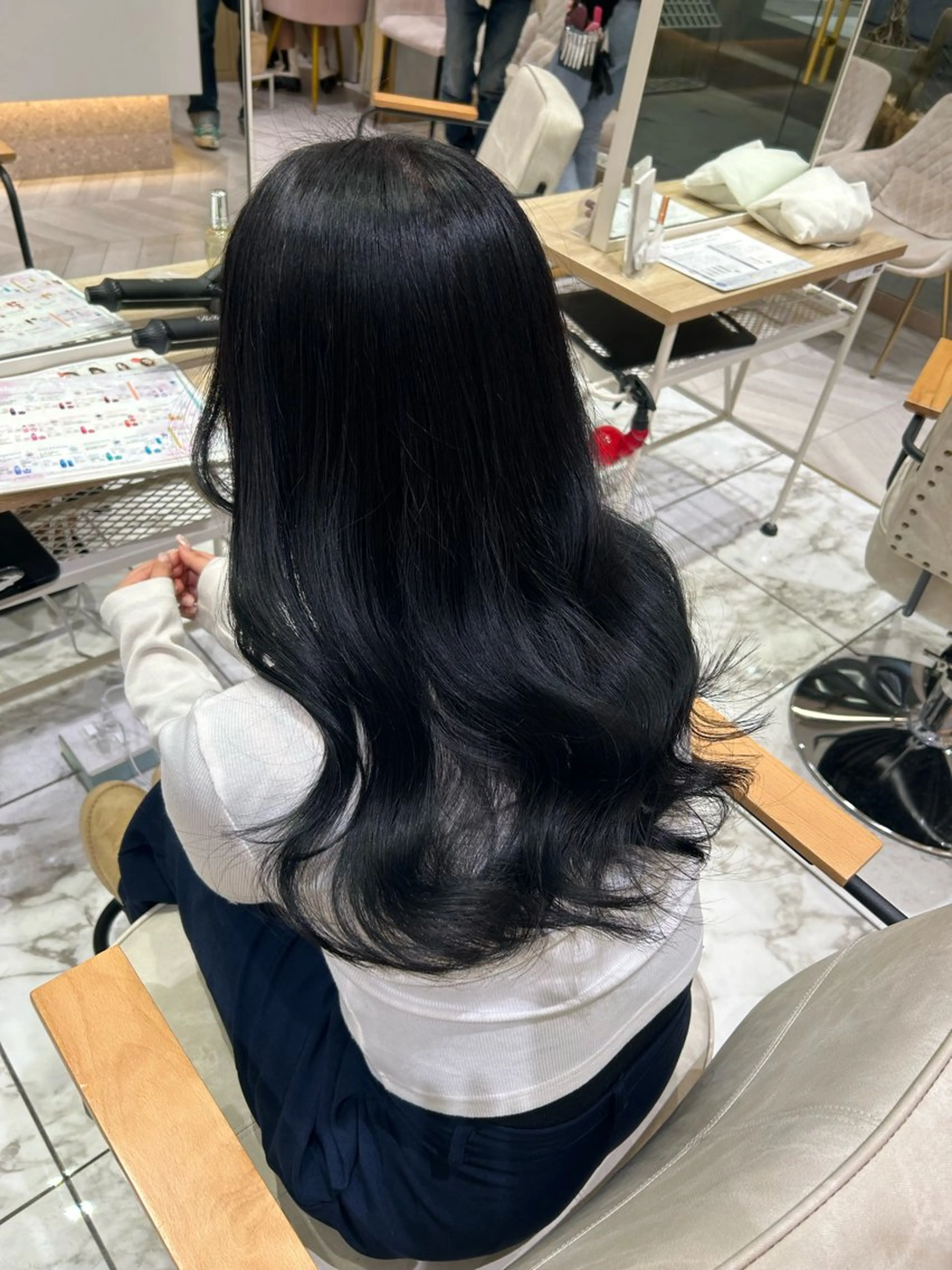 ロング カラー ヘアカラー 🇰🇷韓国スタイル /束間まつげ🎀ミキのヘアスタイル