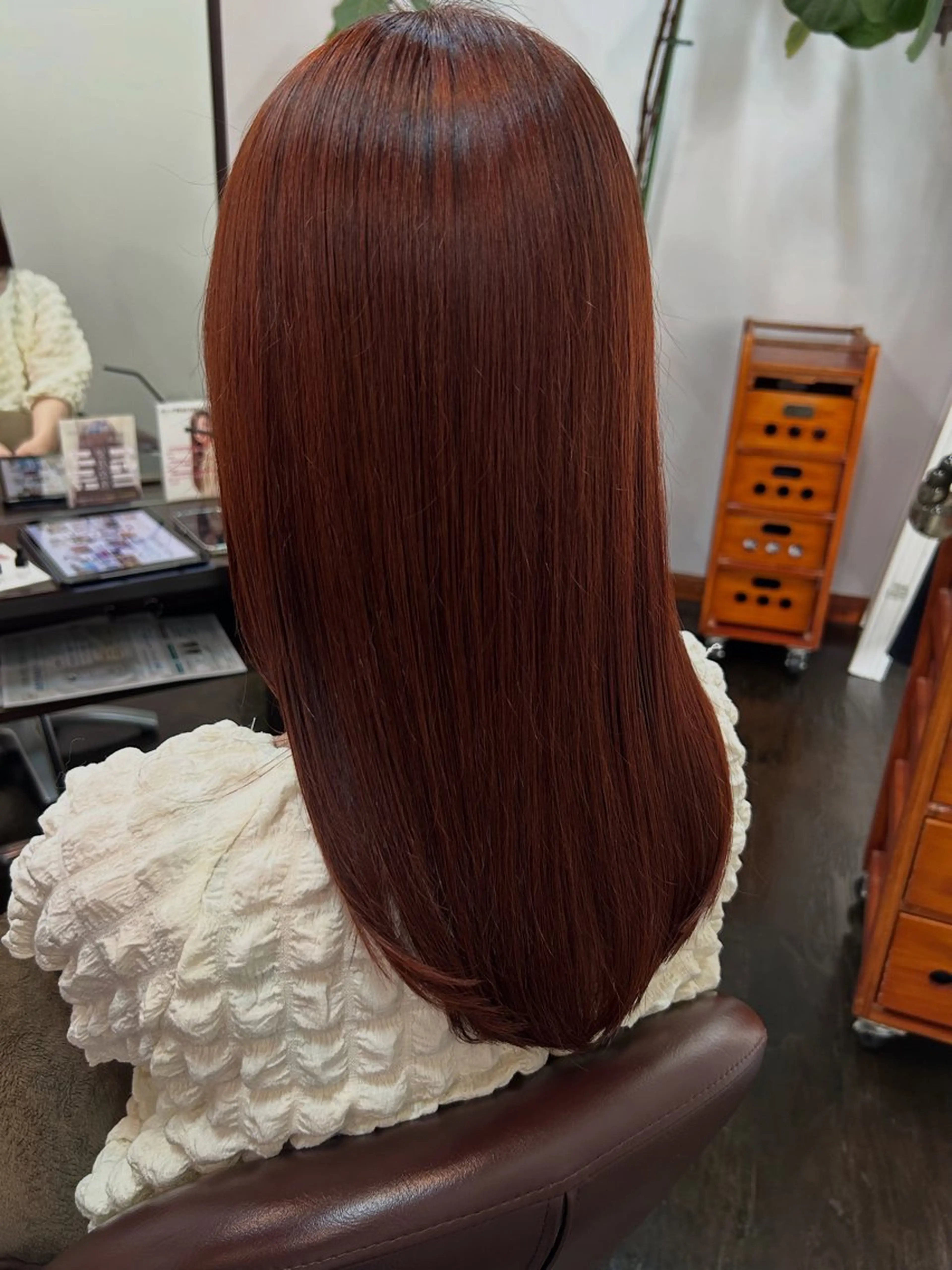 カラー オレンジ 坂本 瑞季のヘアスタイル