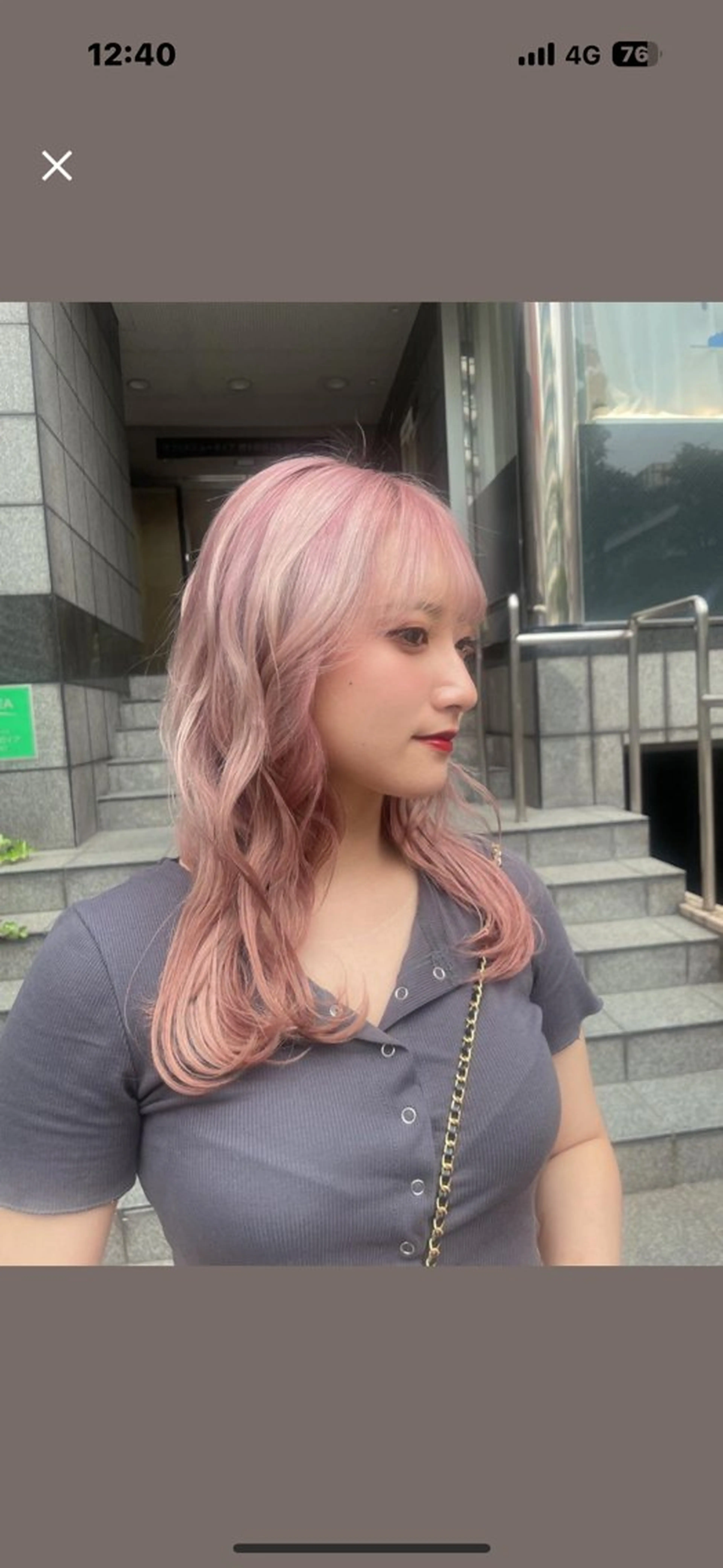 ロング カラー 渡 汐音のヘアスタイル