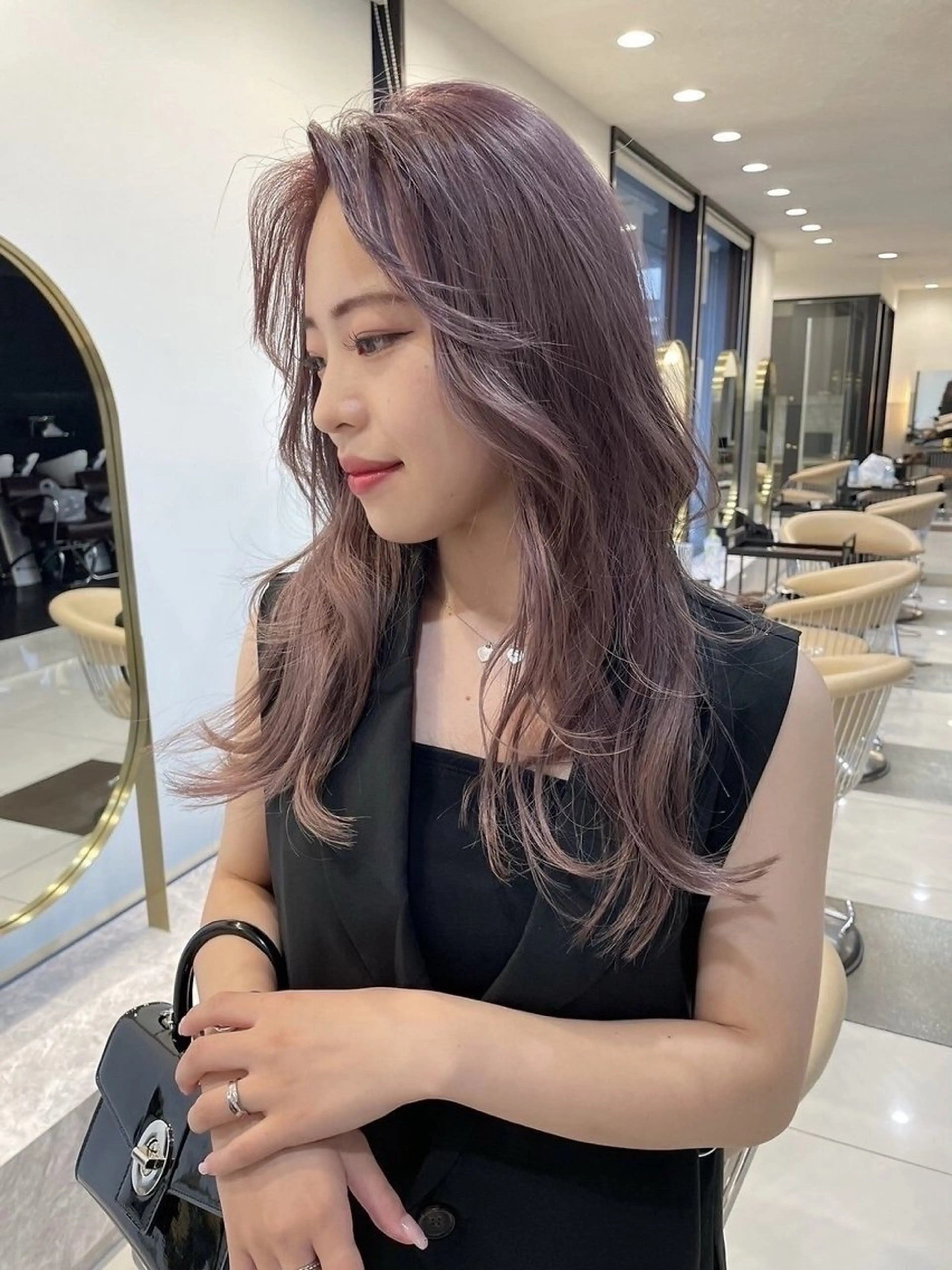 ロング カラー 吉井 結唯のヘアスタイル