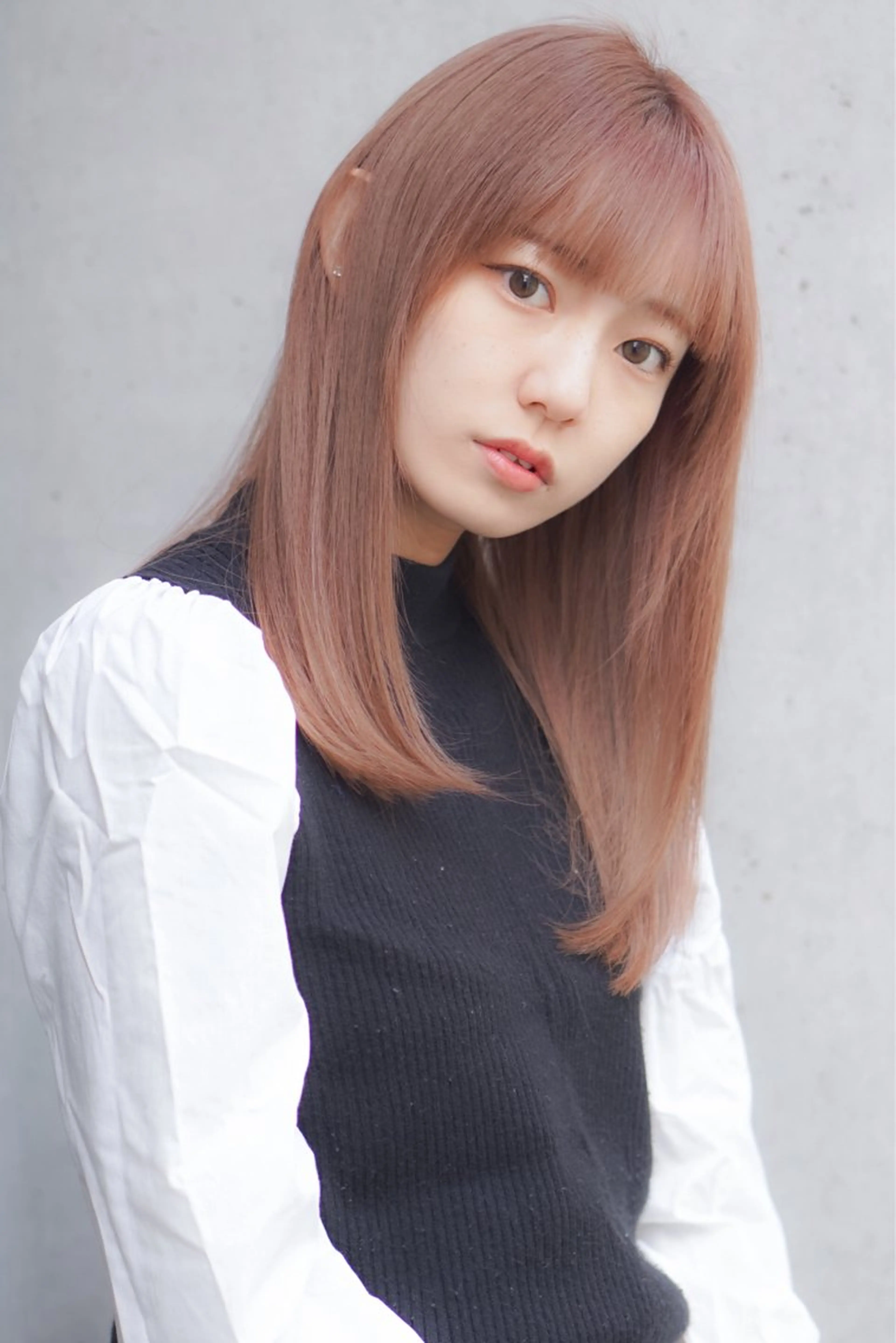 ロング ヘアカラー トリートメント seren dipityのヘアスタイル