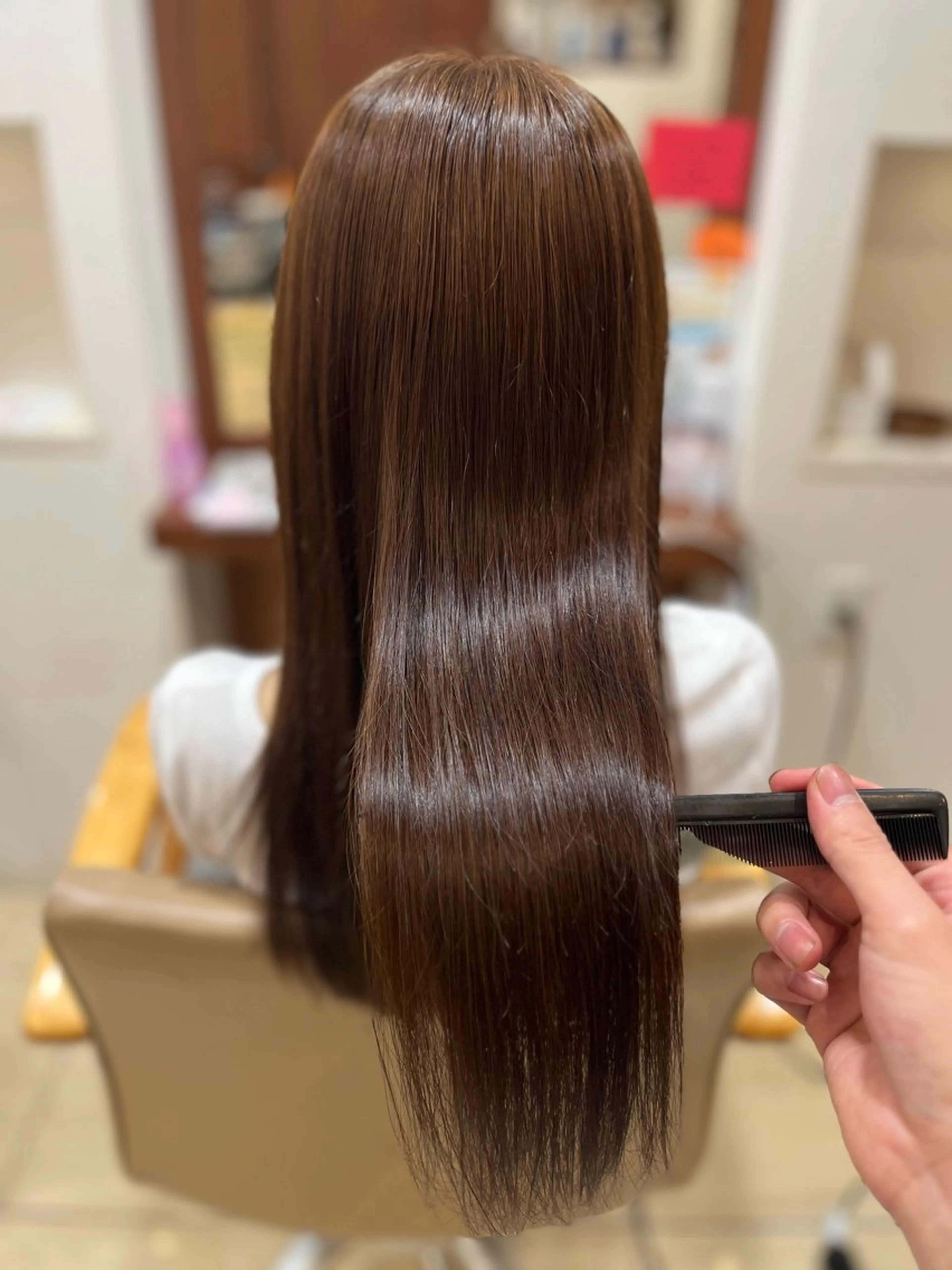 ⚡️前髪​〜​後れ毛まで髪質改善ストレート⚡️（前髪カット込み）の写真