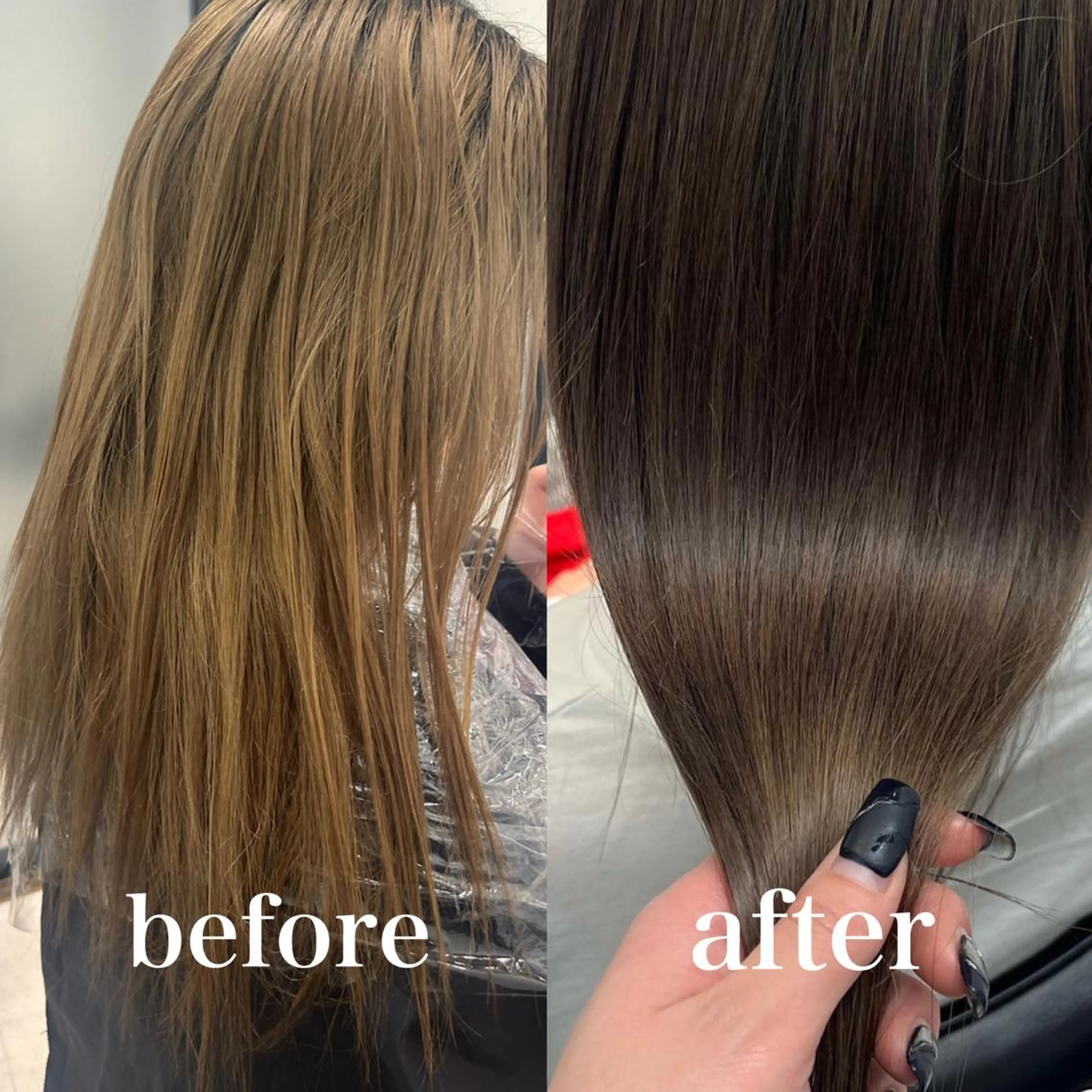 ロング カラー カット トリートメント ヘアセット 髪質改善/縮毛矯正 艶カラー/珠聡のヘアスタイル