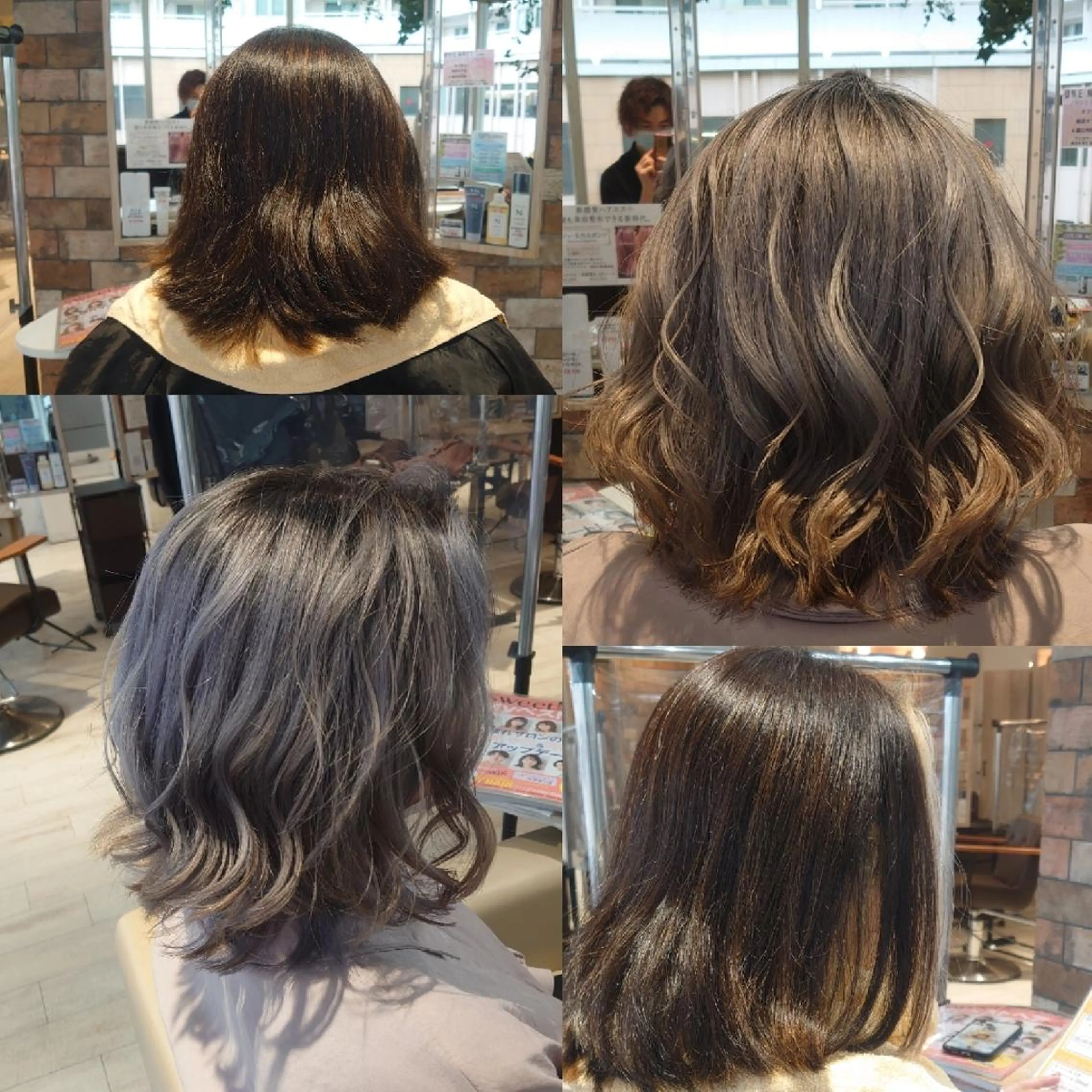 ショート カラー ブリーチ グレージュ シルバー シルバーグレージュ カット ヘアカラー E Komo hair所属・Wow❕E Komo hair 永井一輝のヘアスタイル
