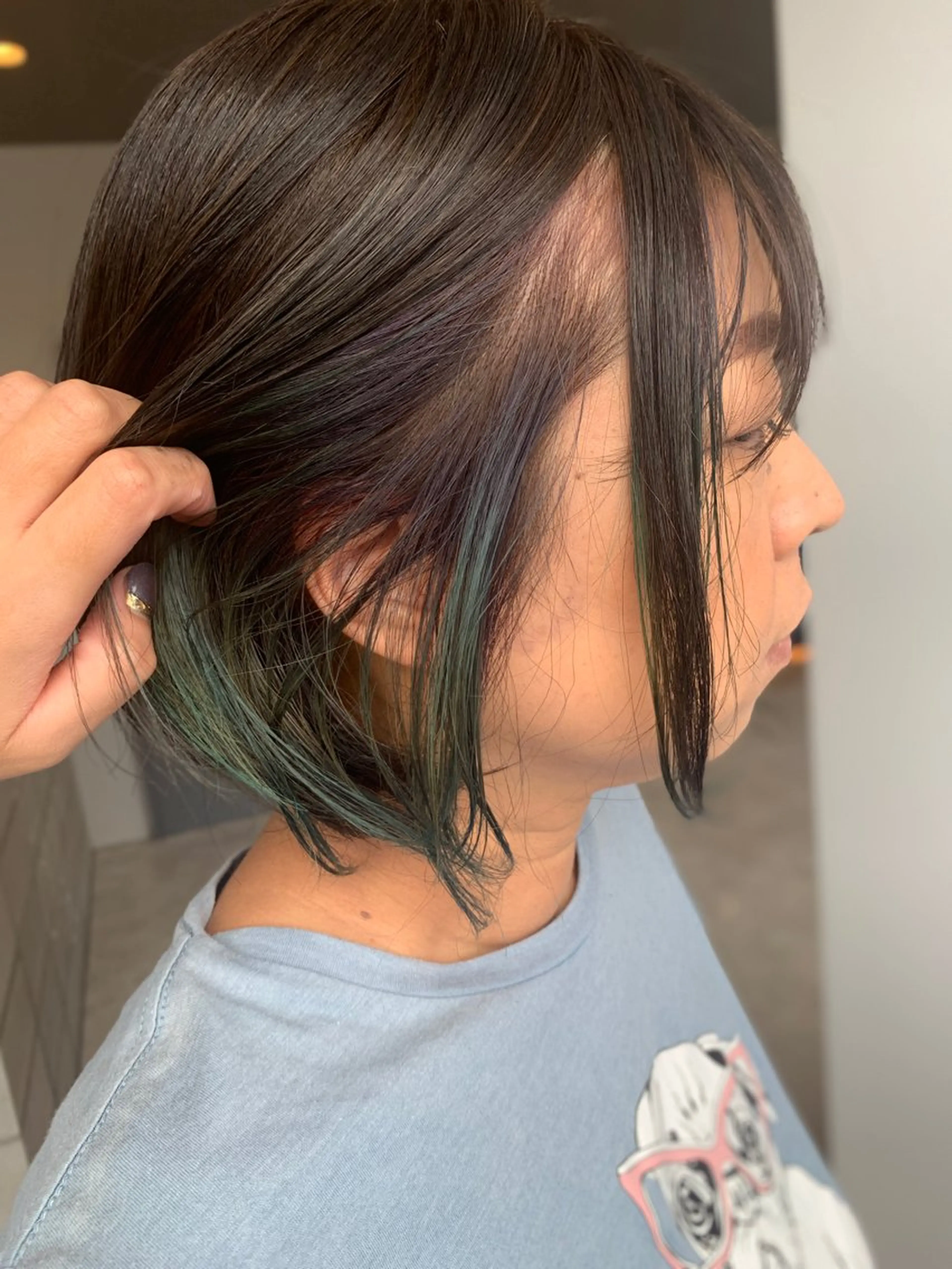 ショート カラー グラデーションカラー YOMU SUZUのヘアスタイル