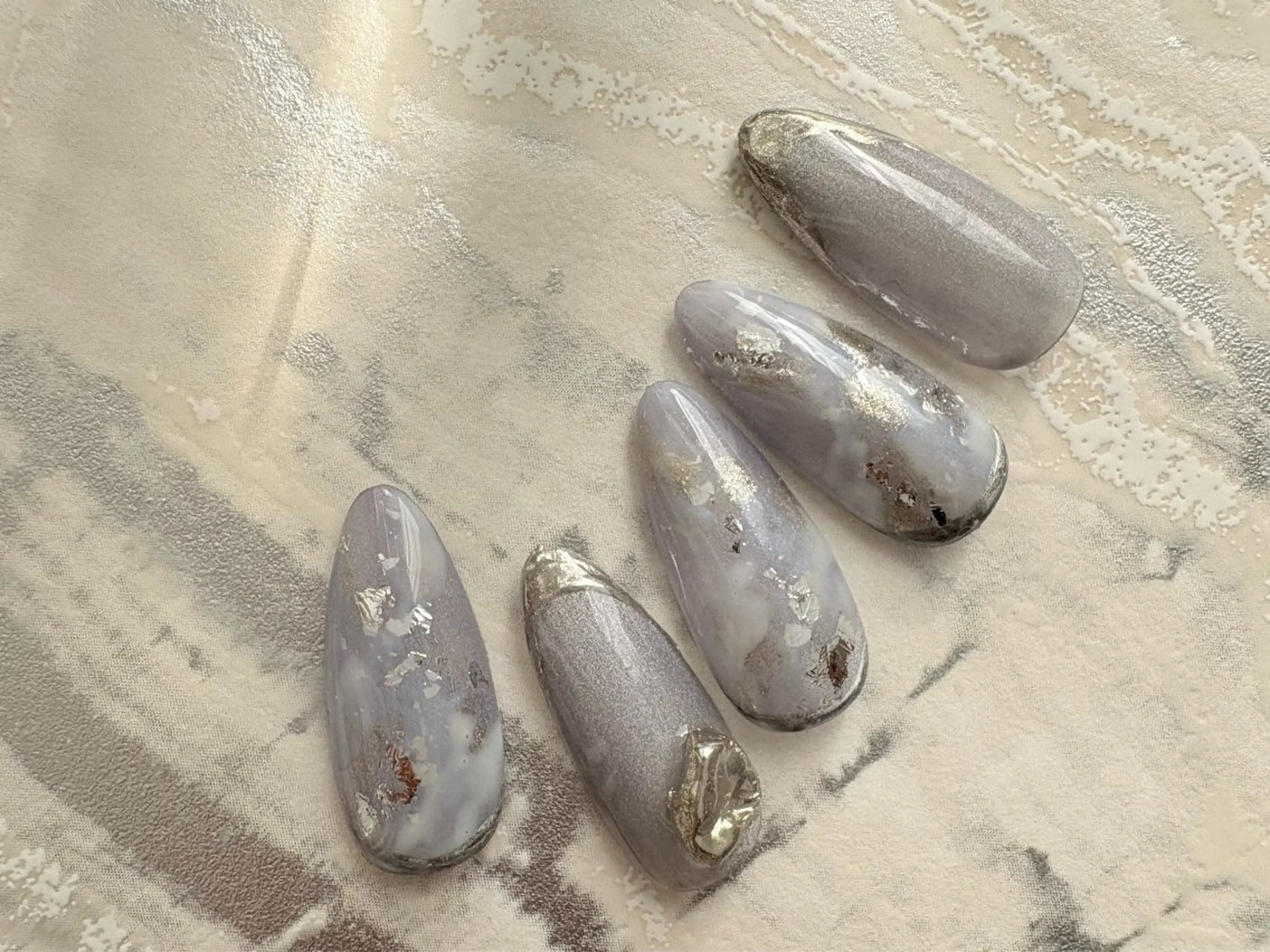 ネイル ブルー ニュアンスネイル Soan nail所属・s annaのネイルデザイン