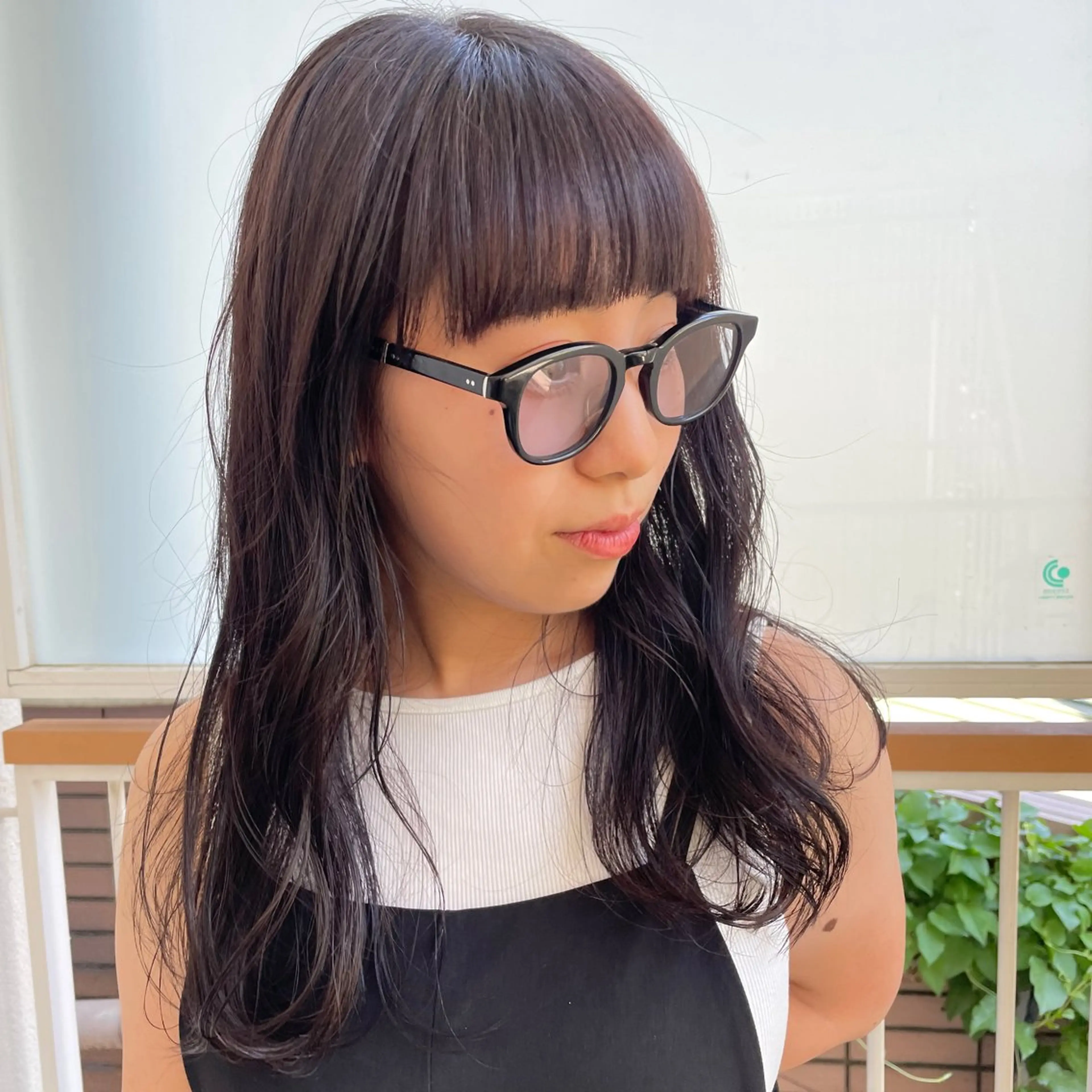 セミロング casane所属・暖色・前髪カット 🎗️佐藤ゆみこのヘアスタイル