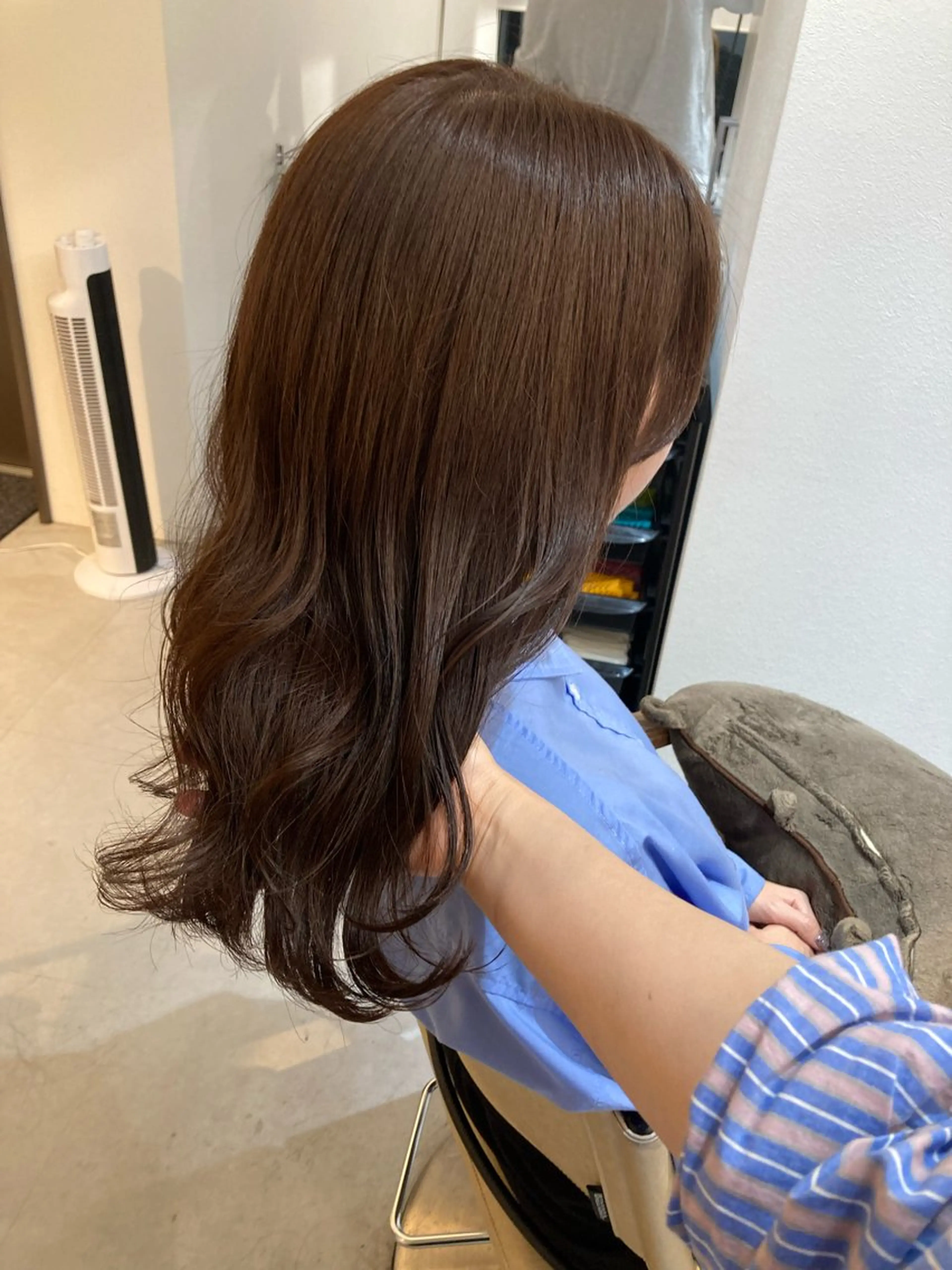 ミディアム カット ヘアカラー トリートメント ✨色持ちの良い艶 カラー✨蟹江真世のヘアスタイル