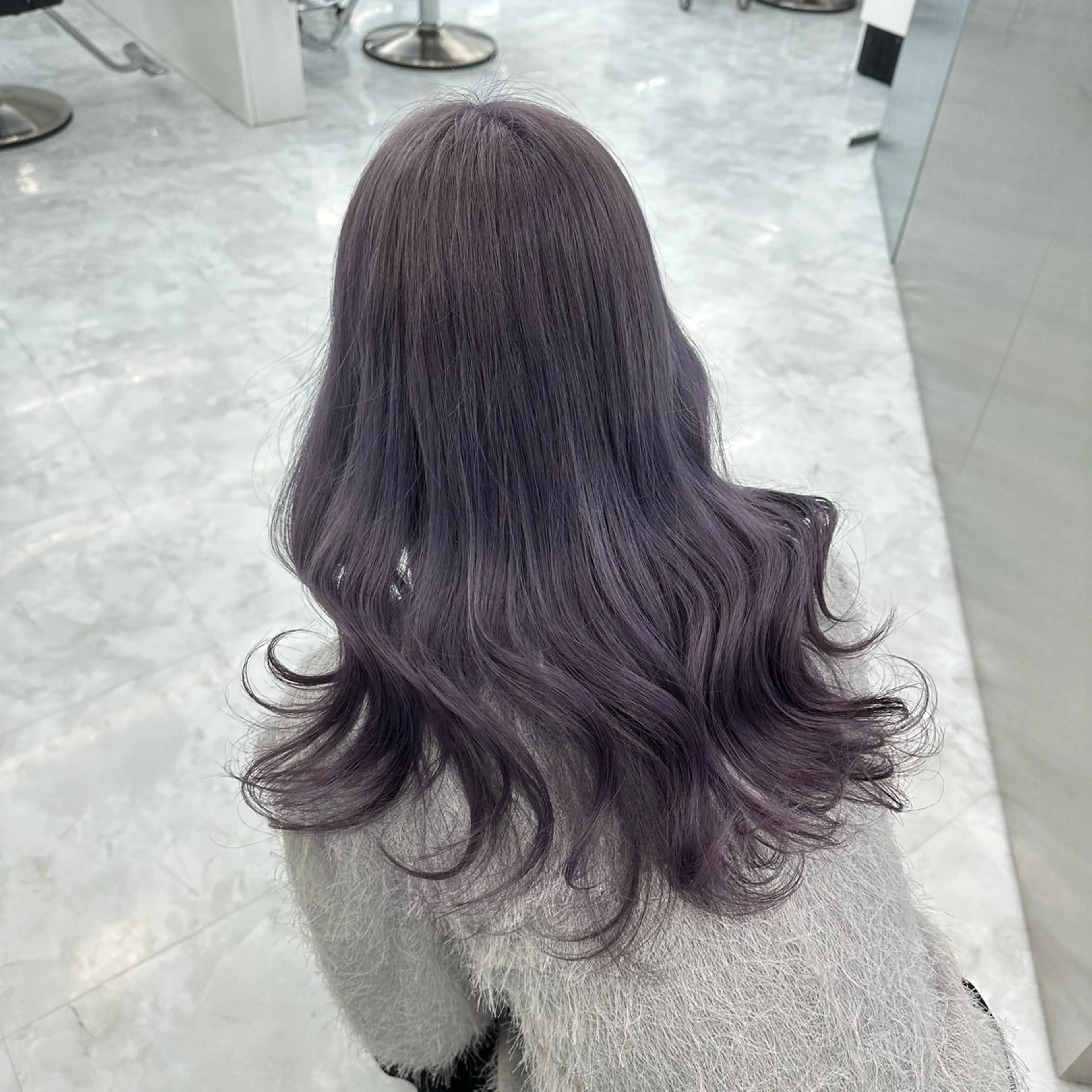 ロング カラー ヘアカラー トリートメント ヘッドスパ ヘアセット ダブルカラー 韓国ヘアKYONのヘアスタイル