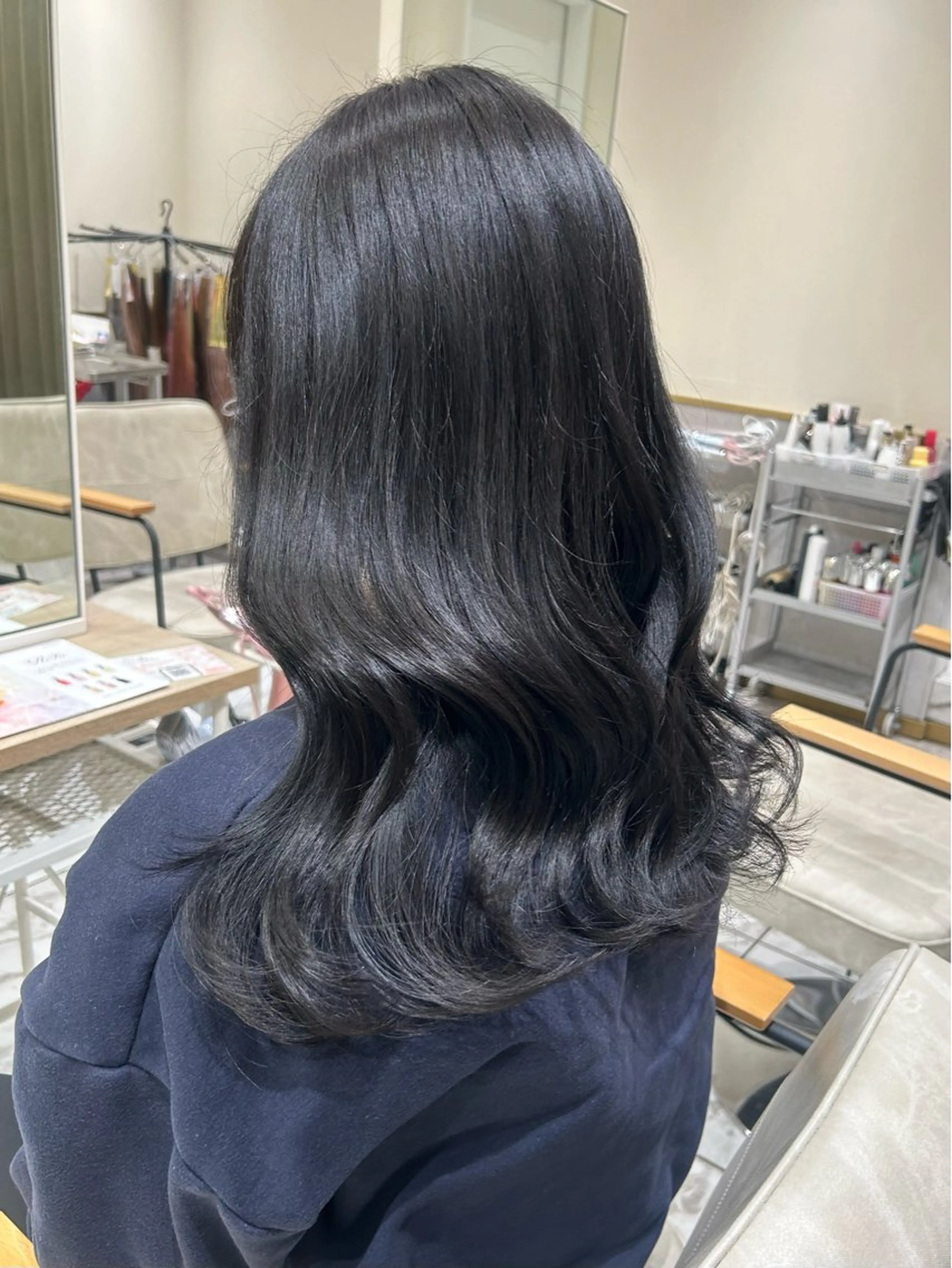 セミロング ヘアカラー トリートメント 🇰🇷韓国スタイル /束間まつげ🎀ミキのヘアスタイル