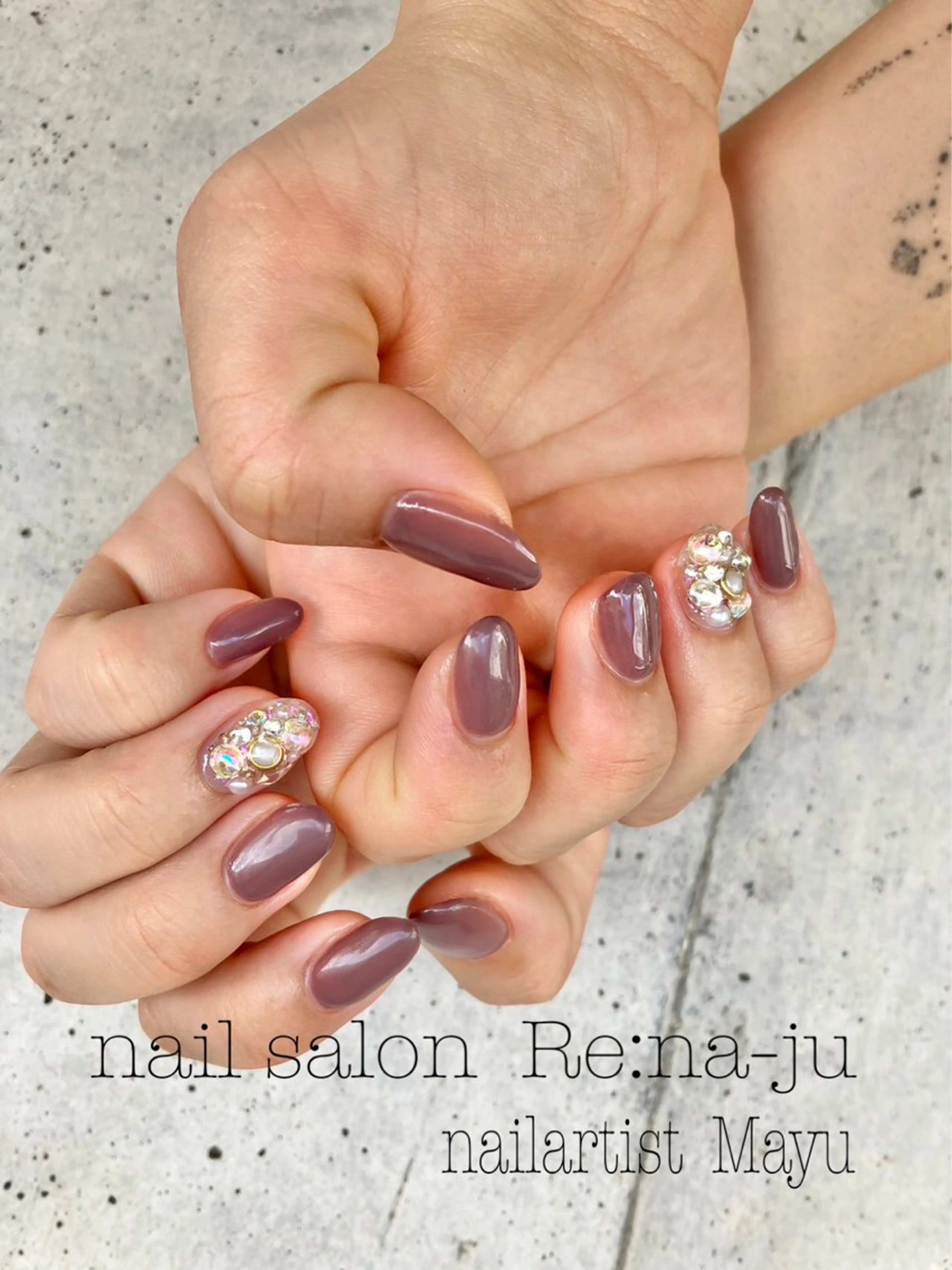 ネイル 持ち込み nail salon Re:na-juのネイルデザイン