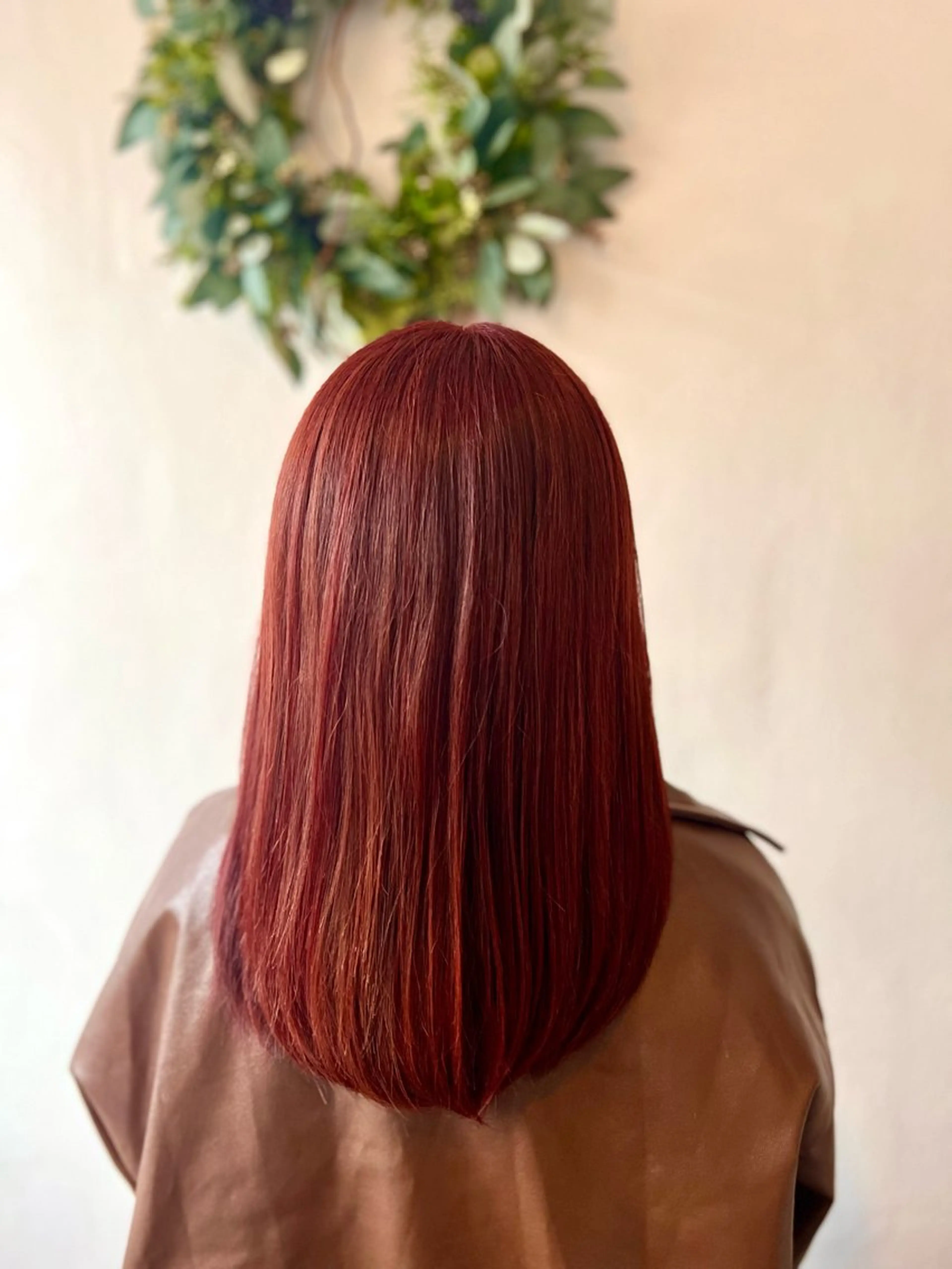 セミロング パープルカラー ヘアカラー Style Tのヘアスタイル