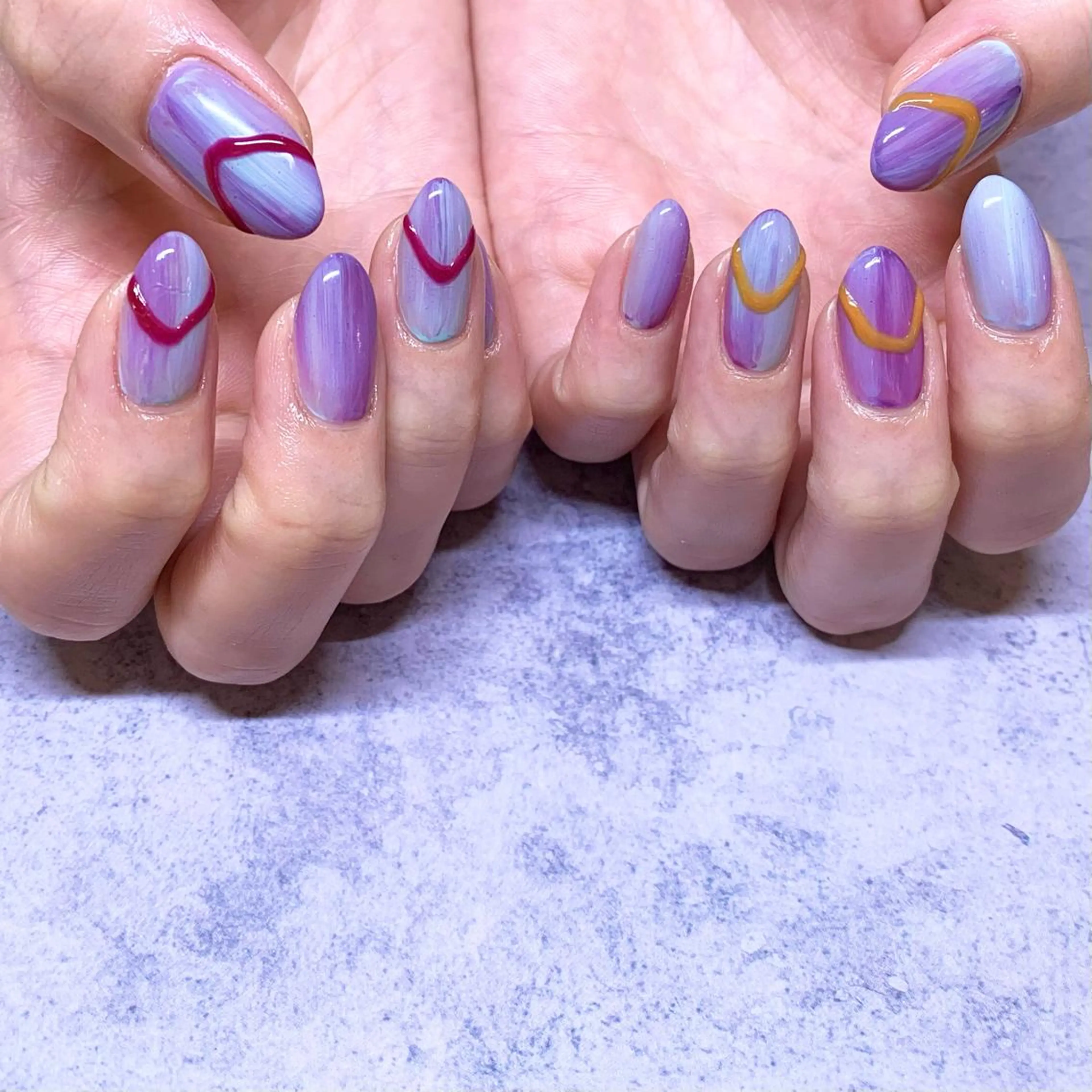 ネイル ハンドネイル ウシク ミユキのネイルデザイン