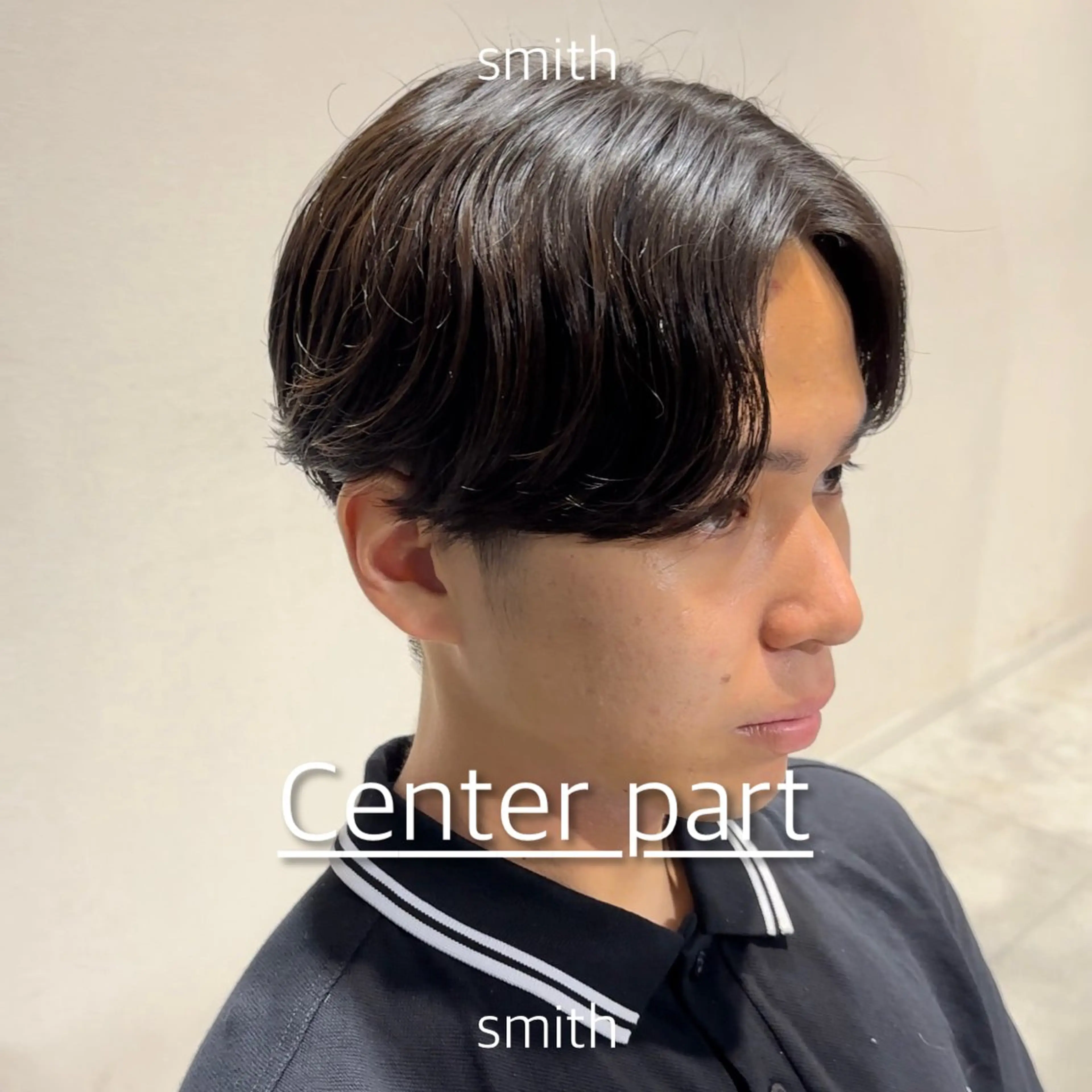 メンズ センターパート メンズパーマ カット トリートメント メンズパーマ特化 Gakutoのヘアスタイル