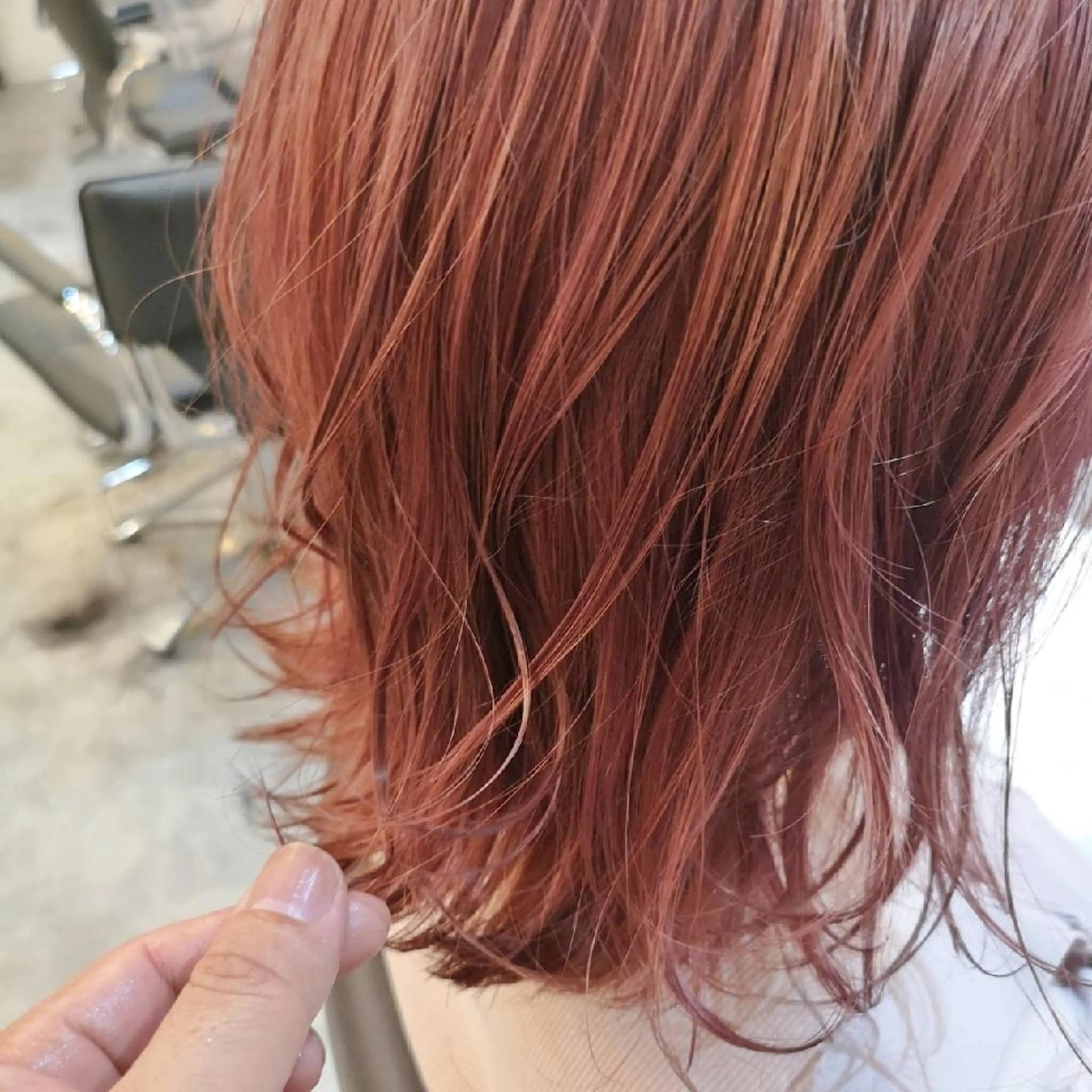 カラー セミロング ヘアアレンジ セミロングパーマ バレイヤージュ ブリーチ ケアブリーチ ダブルカラー 艶髪×美髪✨ newi八王子のヘアスタイル