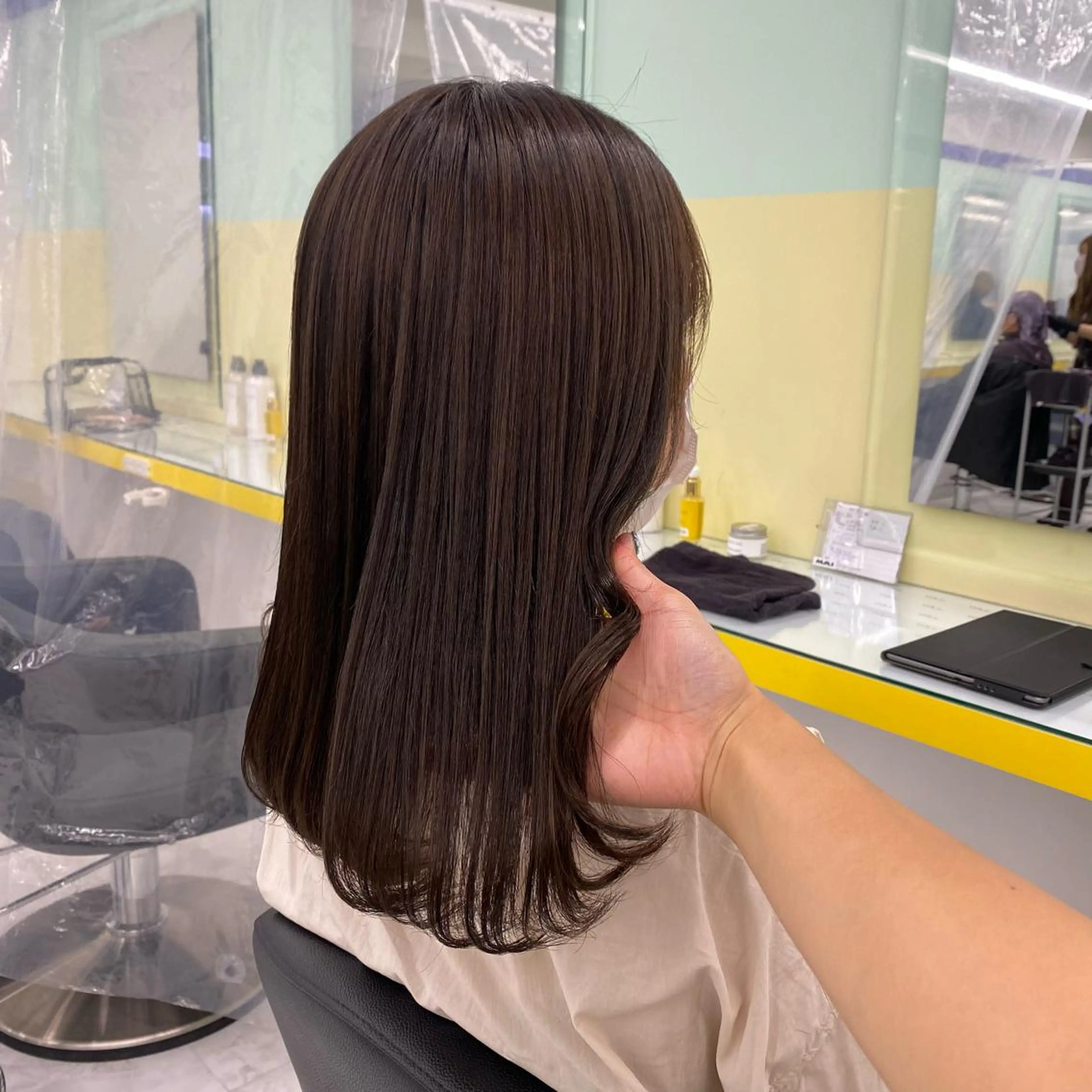 セミロング カラー ヘアアレンジ ヘアカラー トリートメント GOTODAY shair salon 横浜mare店所属・透明感抜群カラー mai🍑♡のヘアスタイル