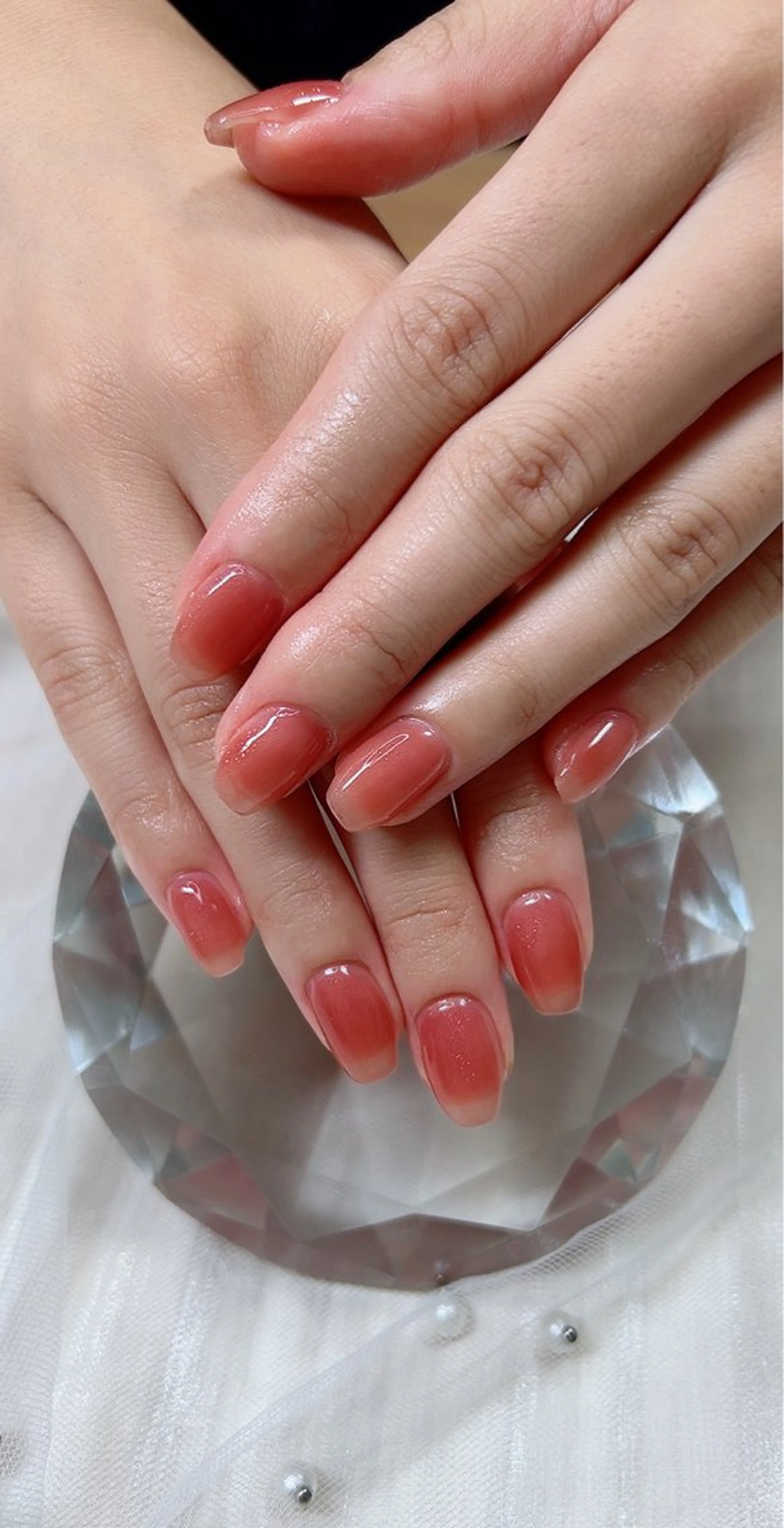 ネイル ワンカラーネイル スクエアネイル Cute Tips nailのネイルデザイン