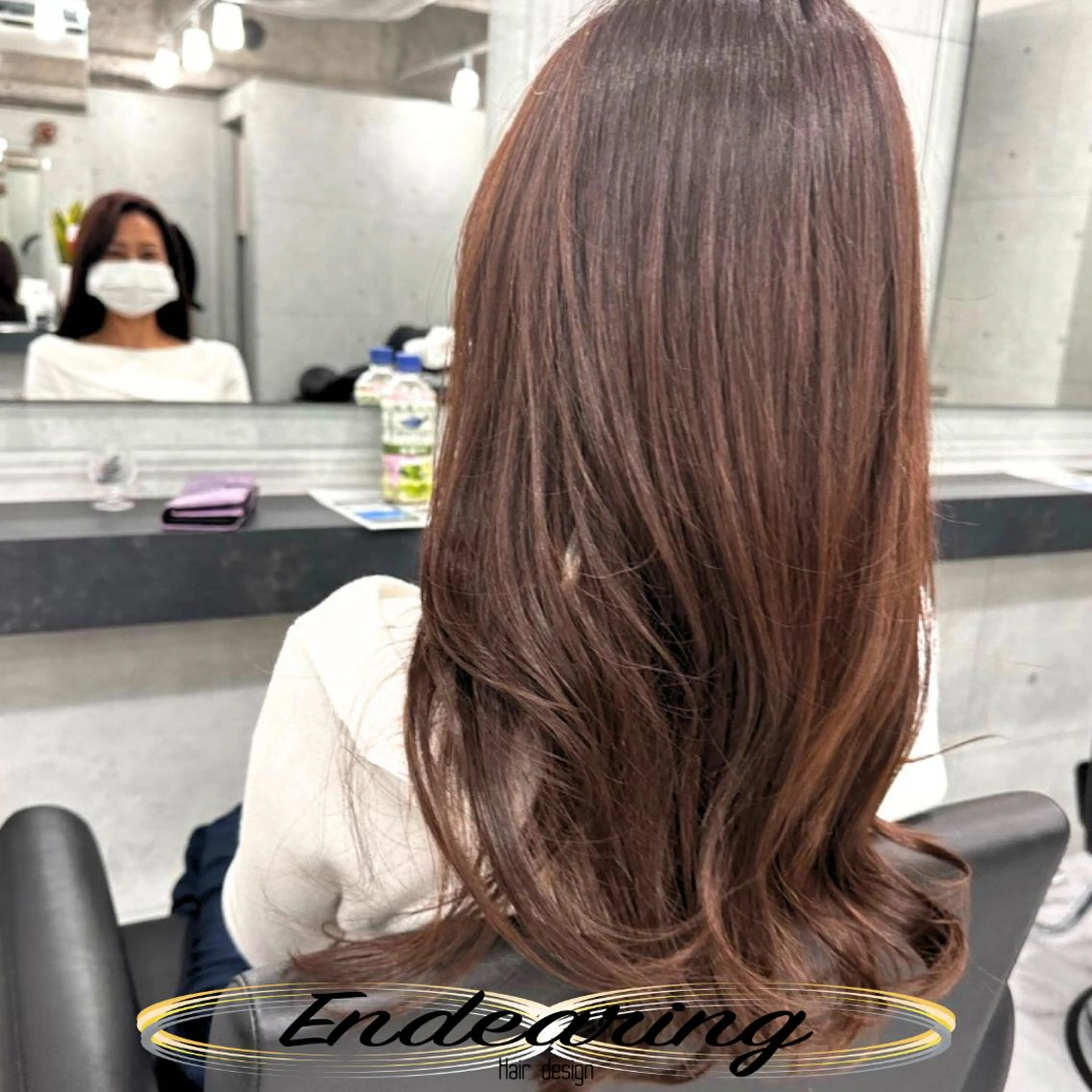 ロング ロング 小顔カット カット ヘアカラー Endearing 銀座/レイヤーカットのヘアスタイル