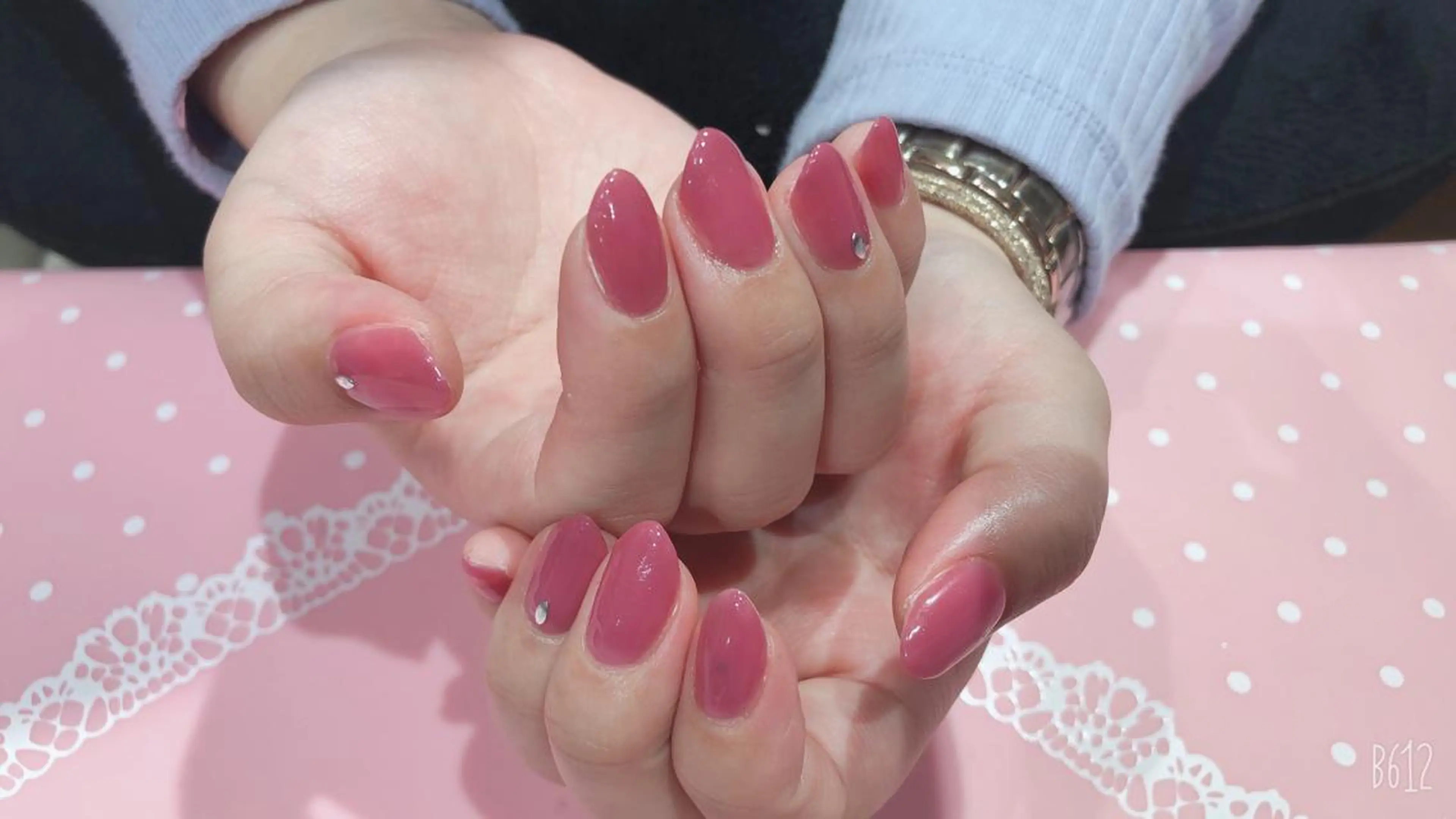 ネイル ワンカラーネイル VIST☆ ｍａｍｉのネイルデザイン