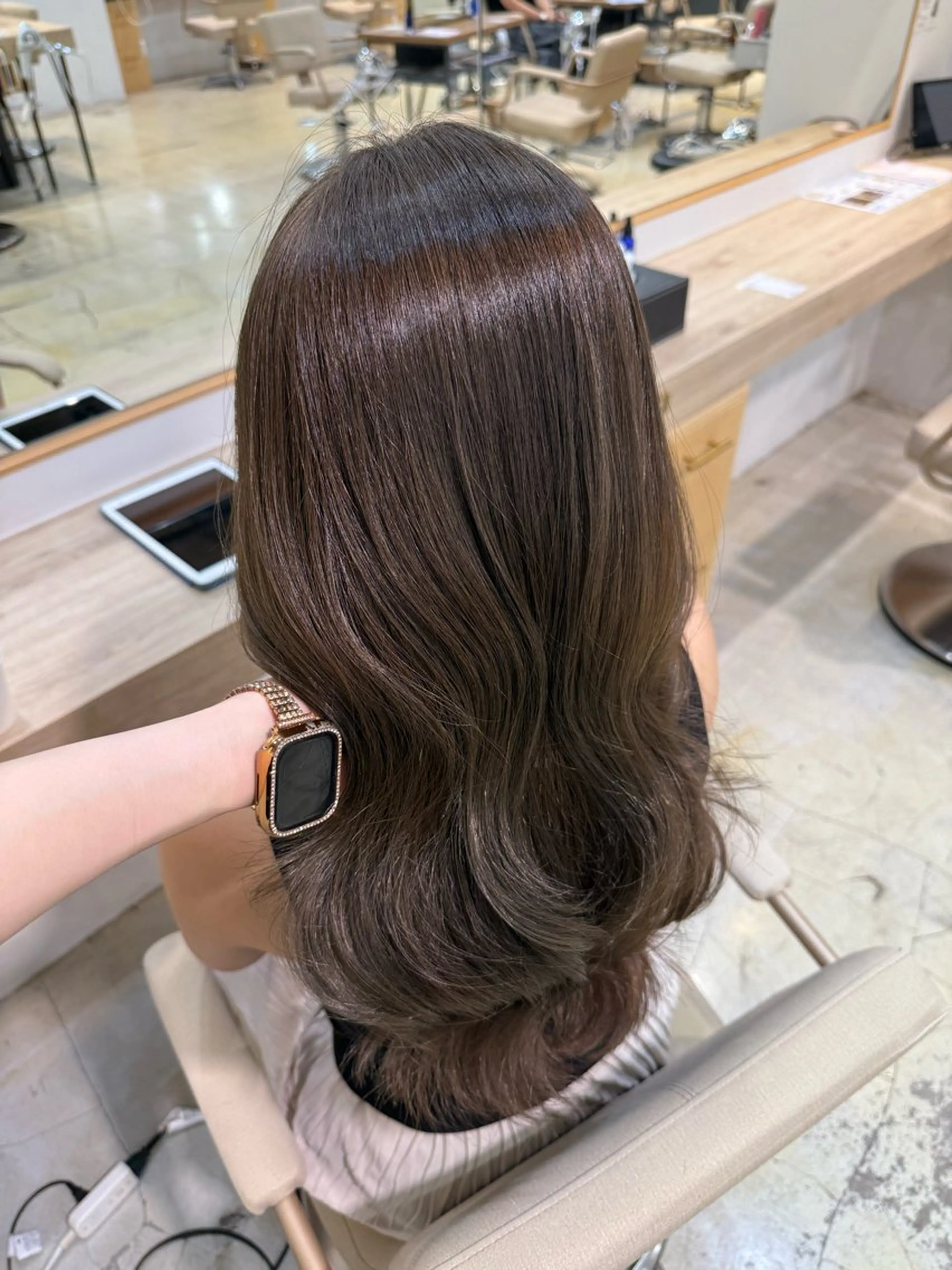 ロング ヘアカラー トリートメント 𝐑𝐮𝐧𝐚 🩵のヘアスタイル