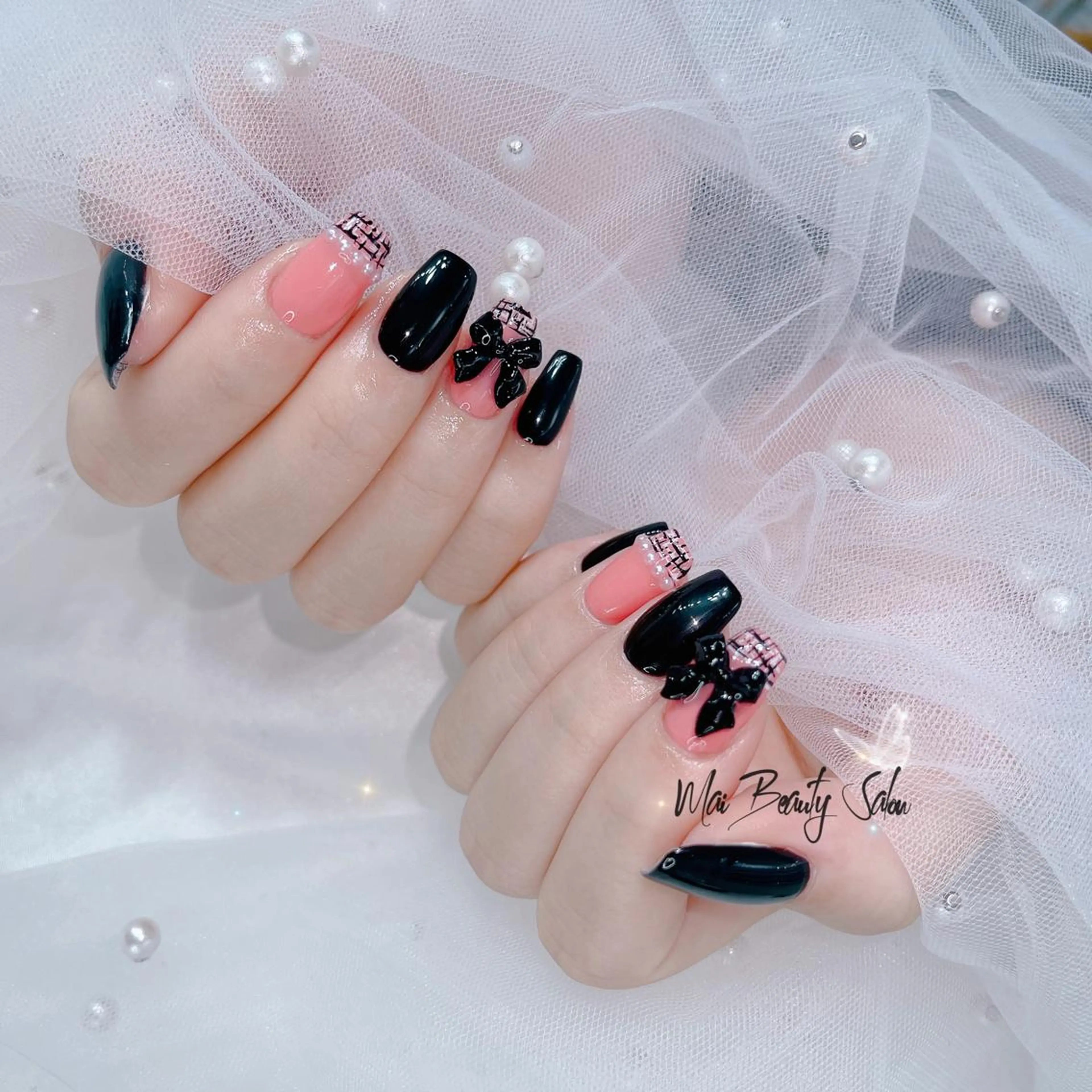 ネイル フットネイル ジェルネイル マグネットネイル パラジェル ワンホンネイル MaiBeauty Niのネイルデザイン