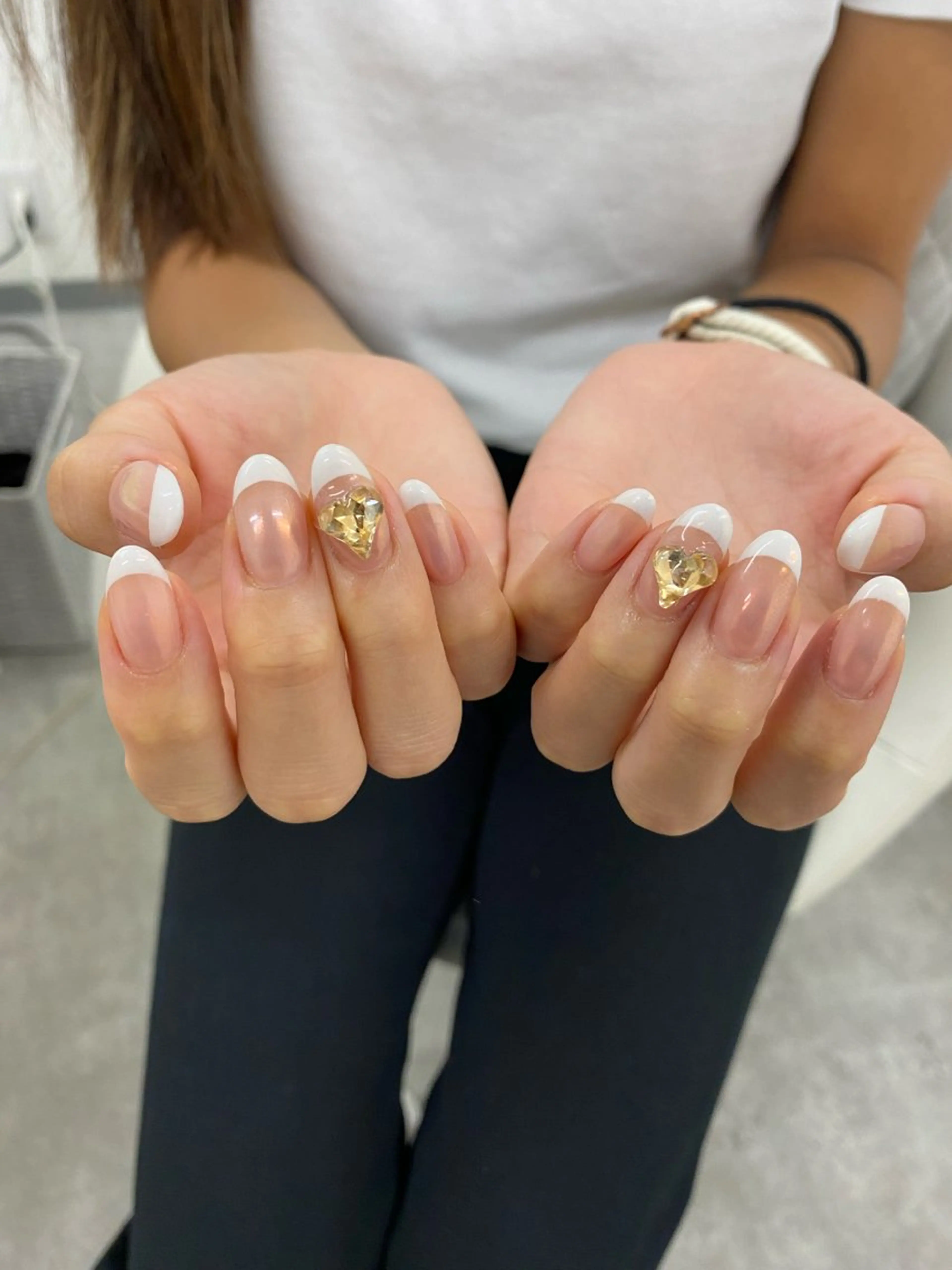 ネイル フレンチネイル REINA ルレイル心斎橋のネイルデザイン