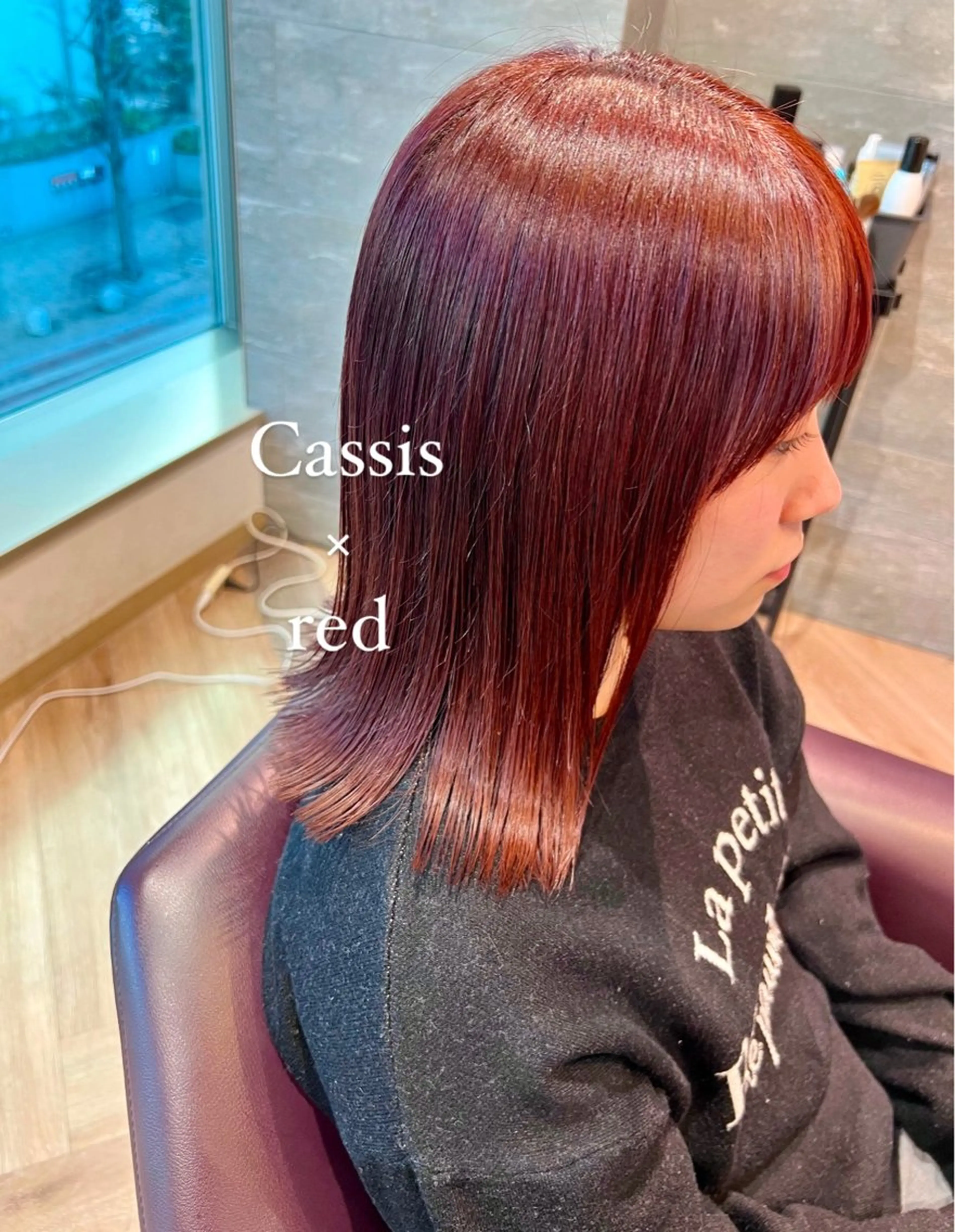 ミディアム 加納千華 /ボブ/ぱつっとボブのヘアスタイル