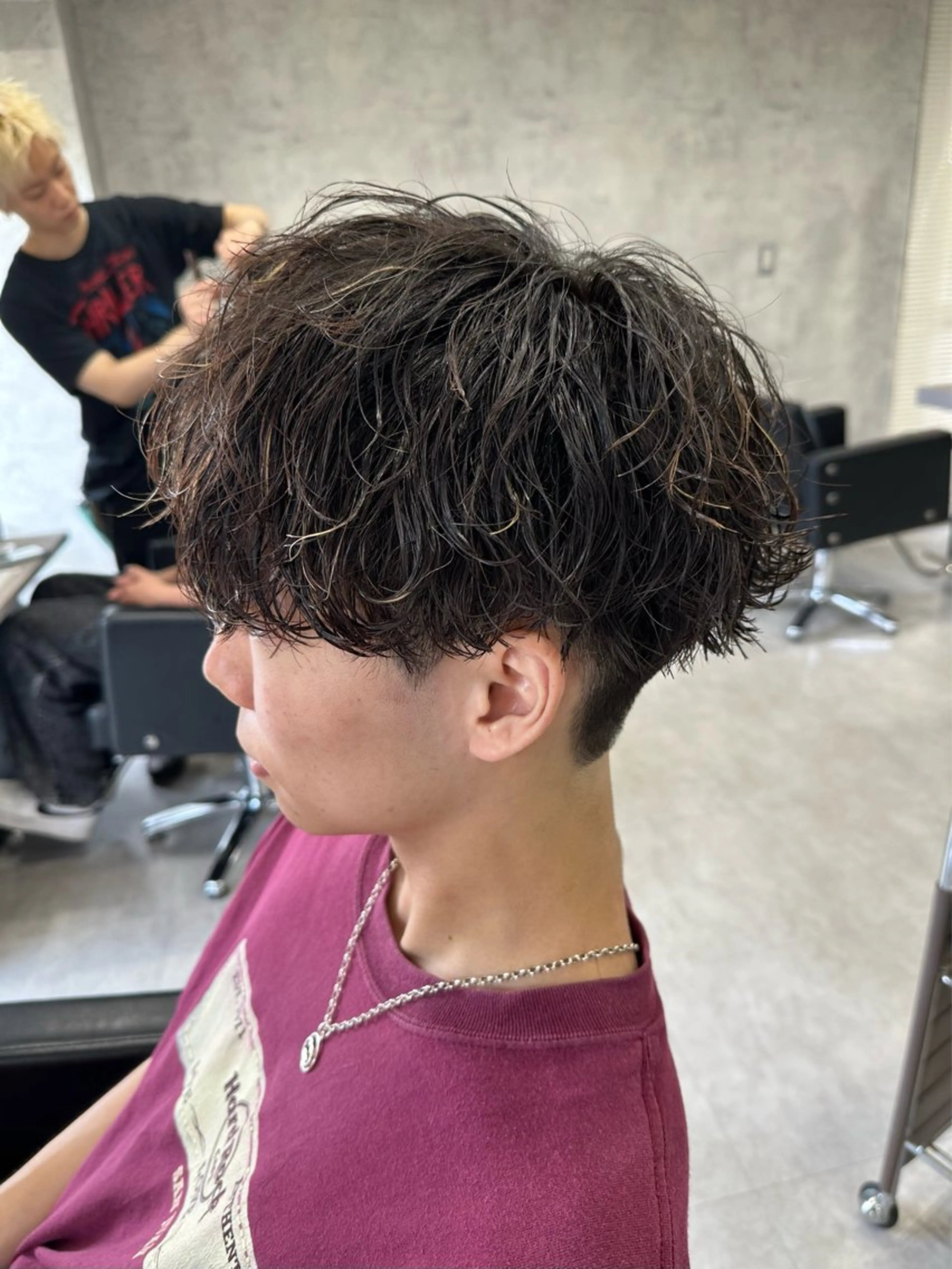 ショート パーマ メンズ メンズパーマ 波巻きパーマ カット パーマ 「パーマ指名No1 🥇」小日向悠のヘアスタイル