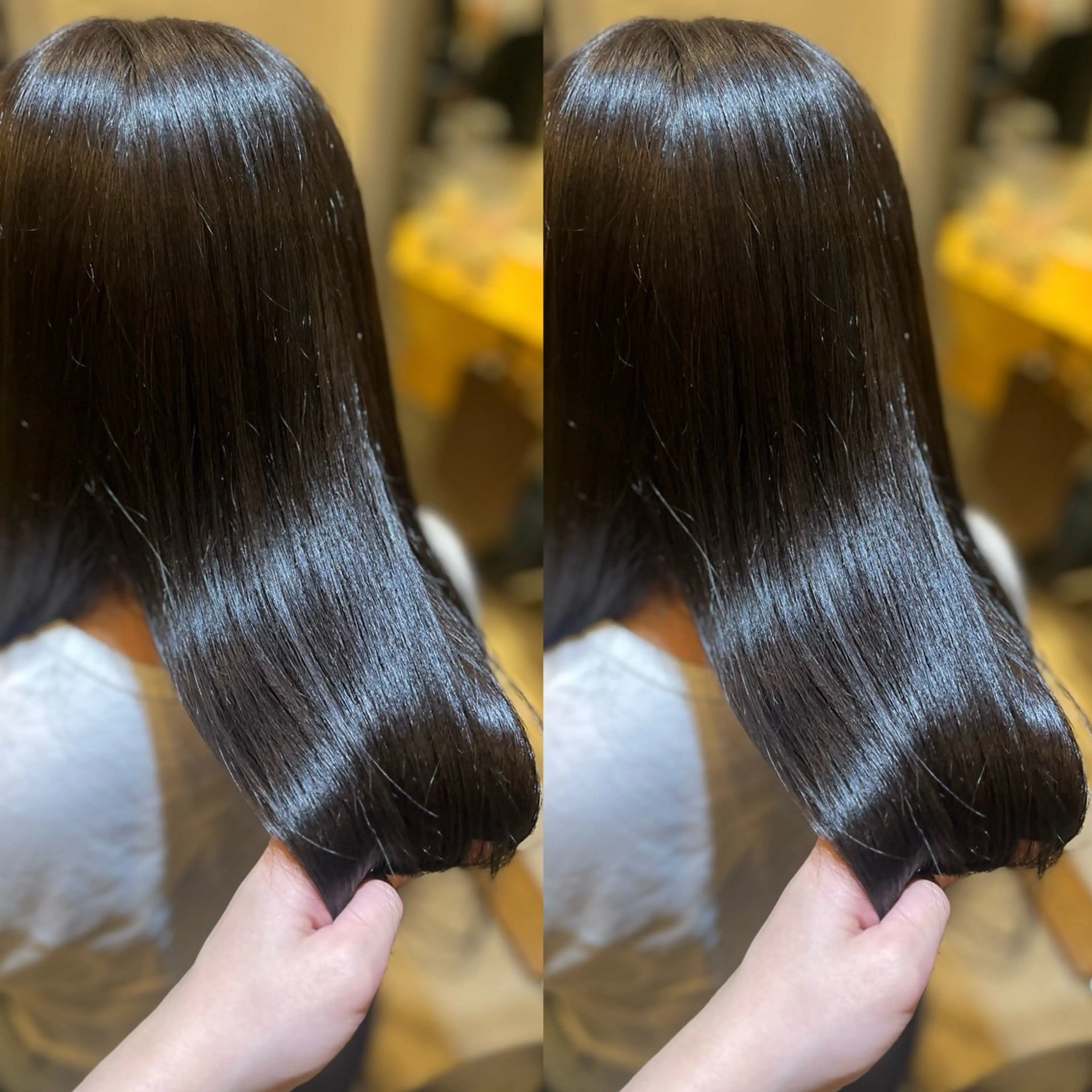 【ケア縮毛矯正】カット＋髪質改善縮毛矯正＋プレックス前処理✨ダメージレス！髪質改善ストレート😍の写真