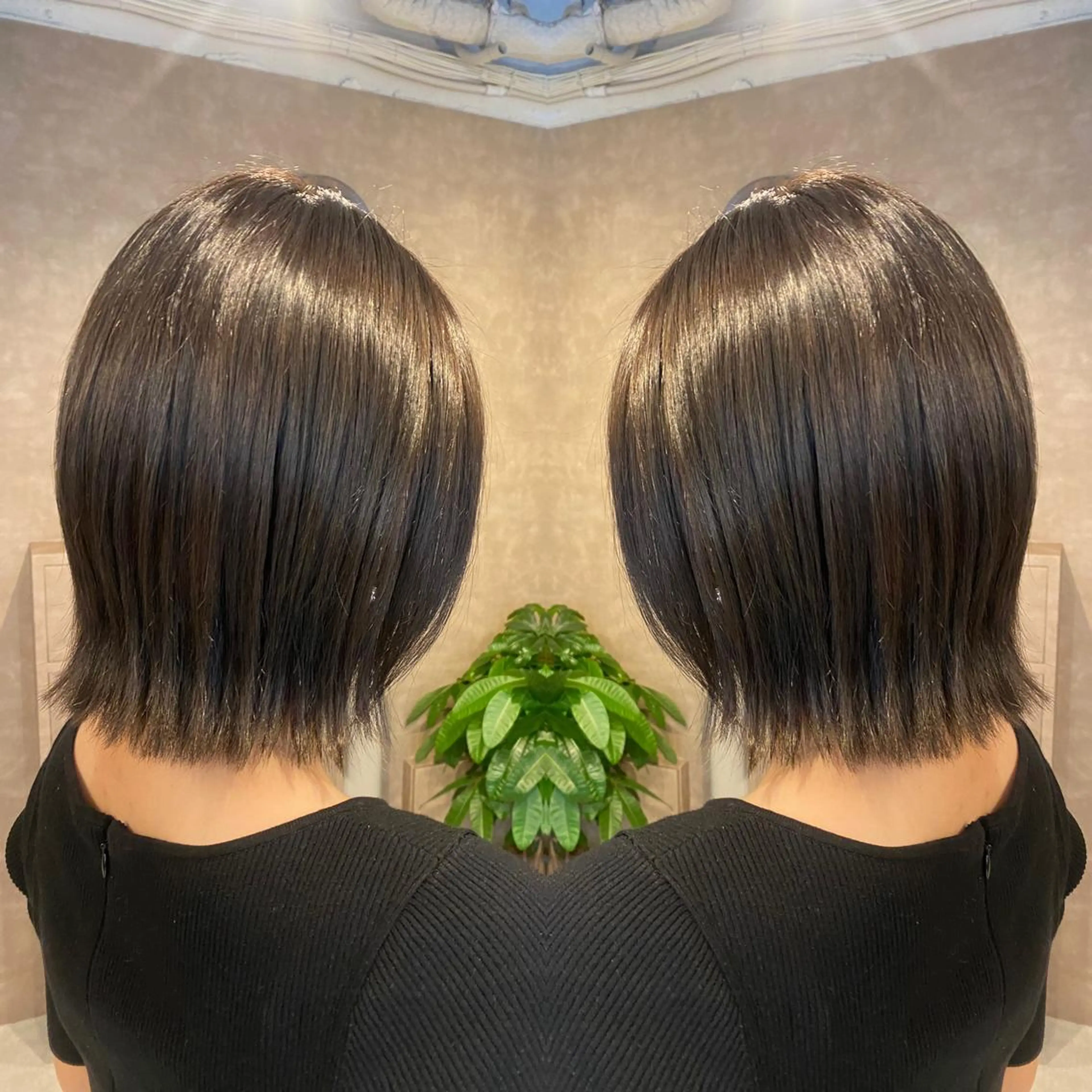 ミディアム カラー カット トリートメント tocca 💜石田愛結💜のヘアスタイル