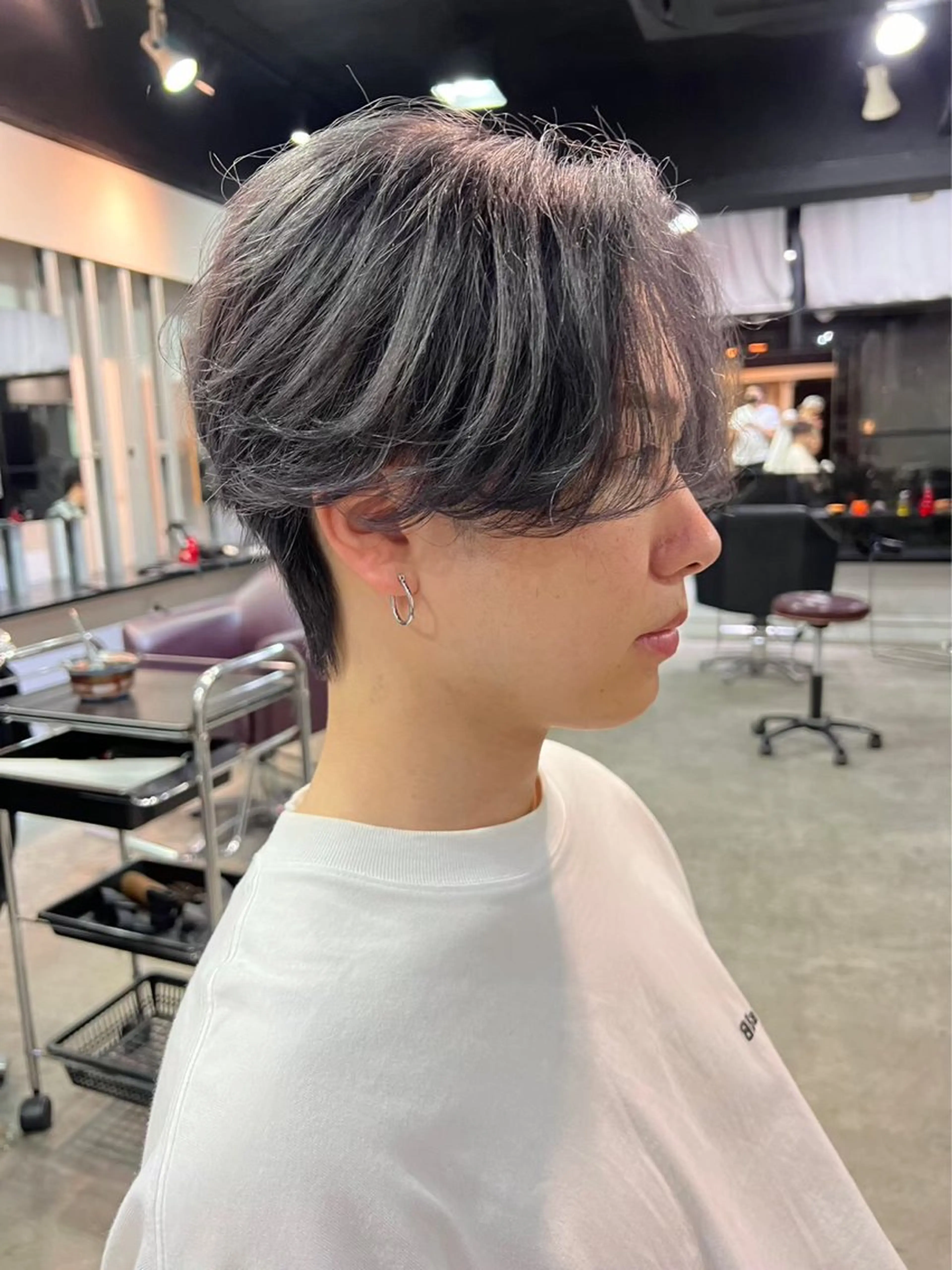ミディアム カラー メンズ ヘアカラー lana hair 新宿/髪質改善のヘアスタイル