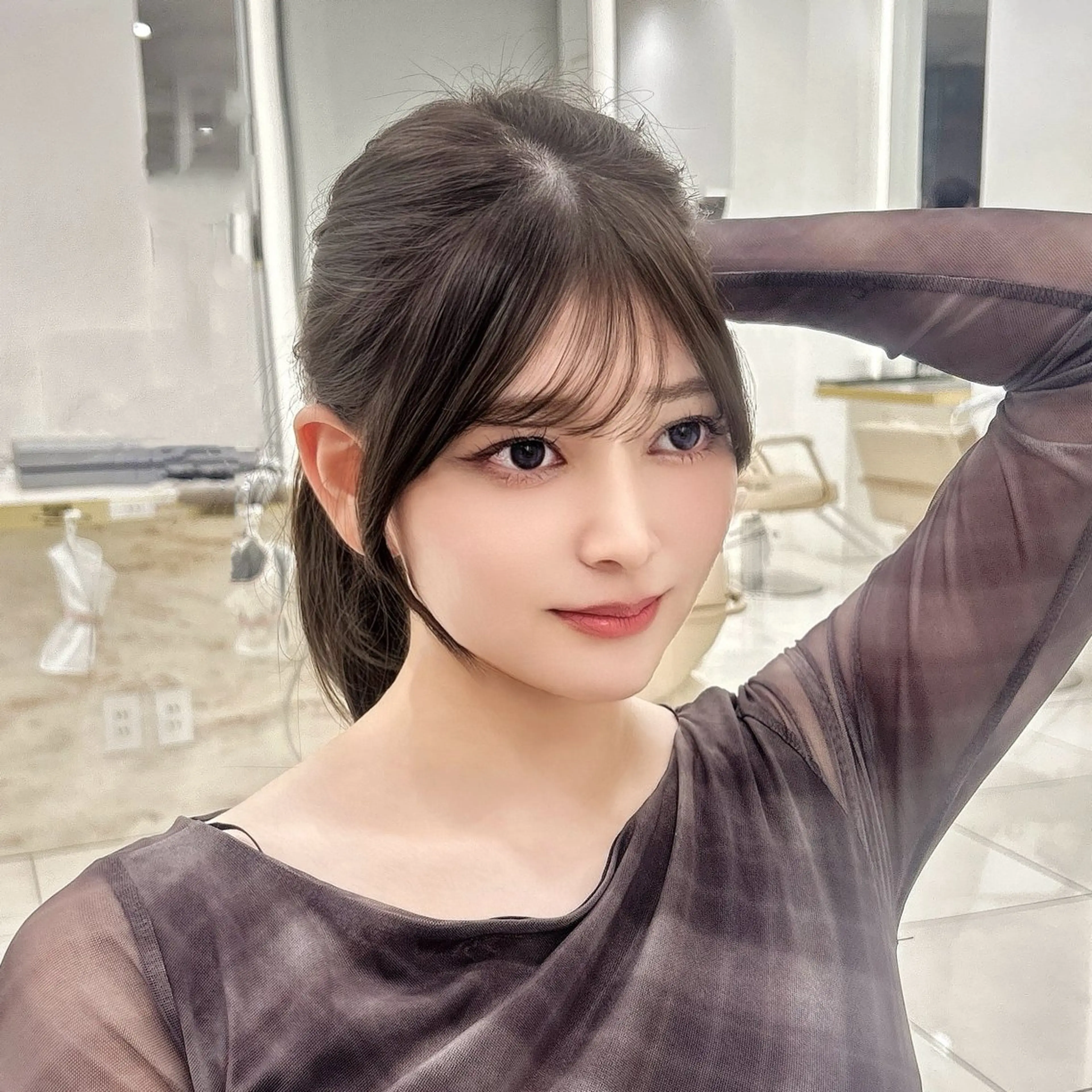 ロング 韓国顔まわり/前髪 /レイヤー/いつきのヘアスタイル