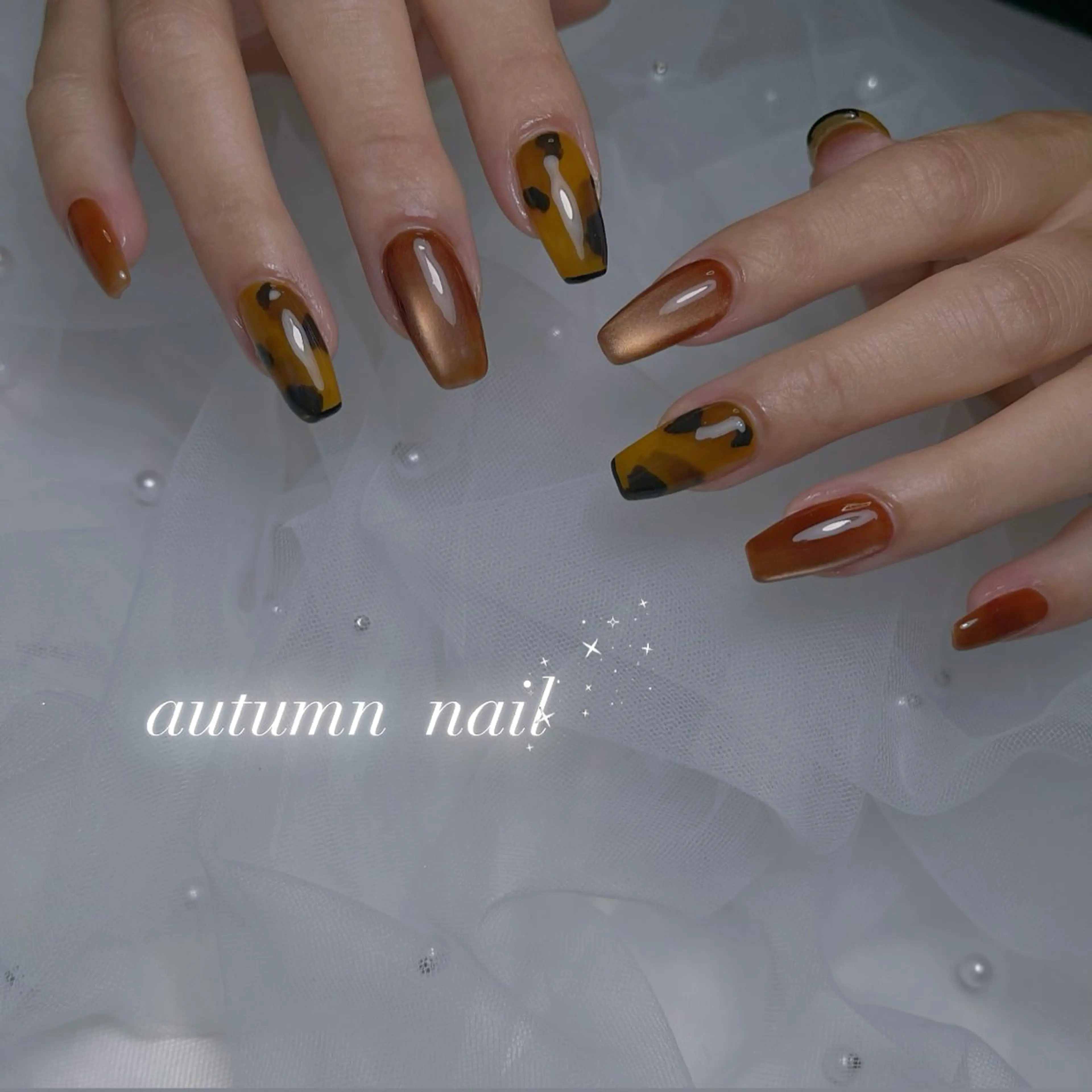 ネイル アートネイル 長さ出し ジェルネイル 韓国ネイル 持ち込み ハンドネイル RE SALONのネイルデザイン
