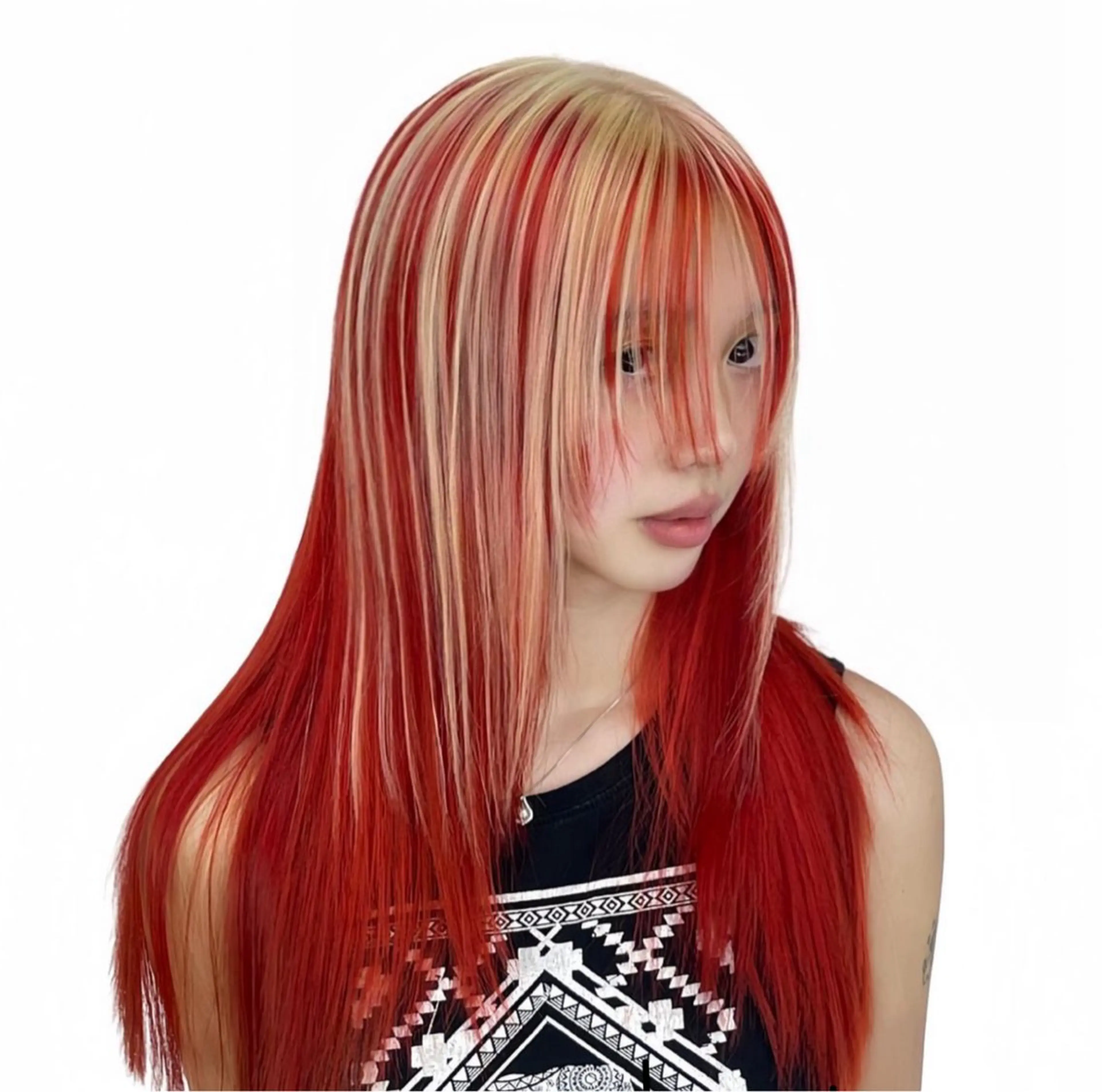 ミディアム カラー カット ヘアカラー トリートメント デザインカラー⭐︎★ 🐆hyoma🐆のヘアスタイル