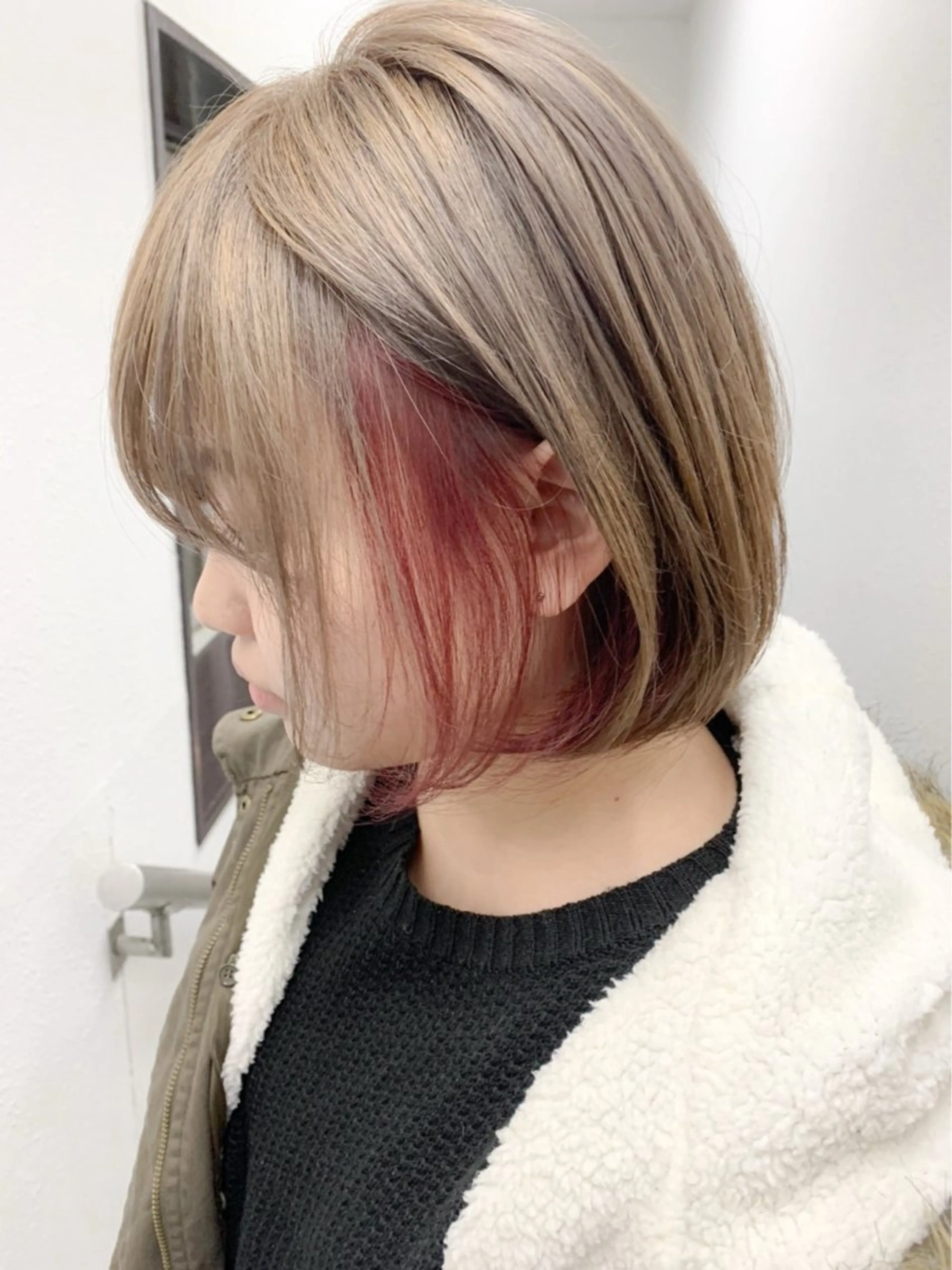 ミディアム カット ヘアカラー トリートメント 🪞手軽に✨可愛く /池袋　LAND🪞のヘアスタイル