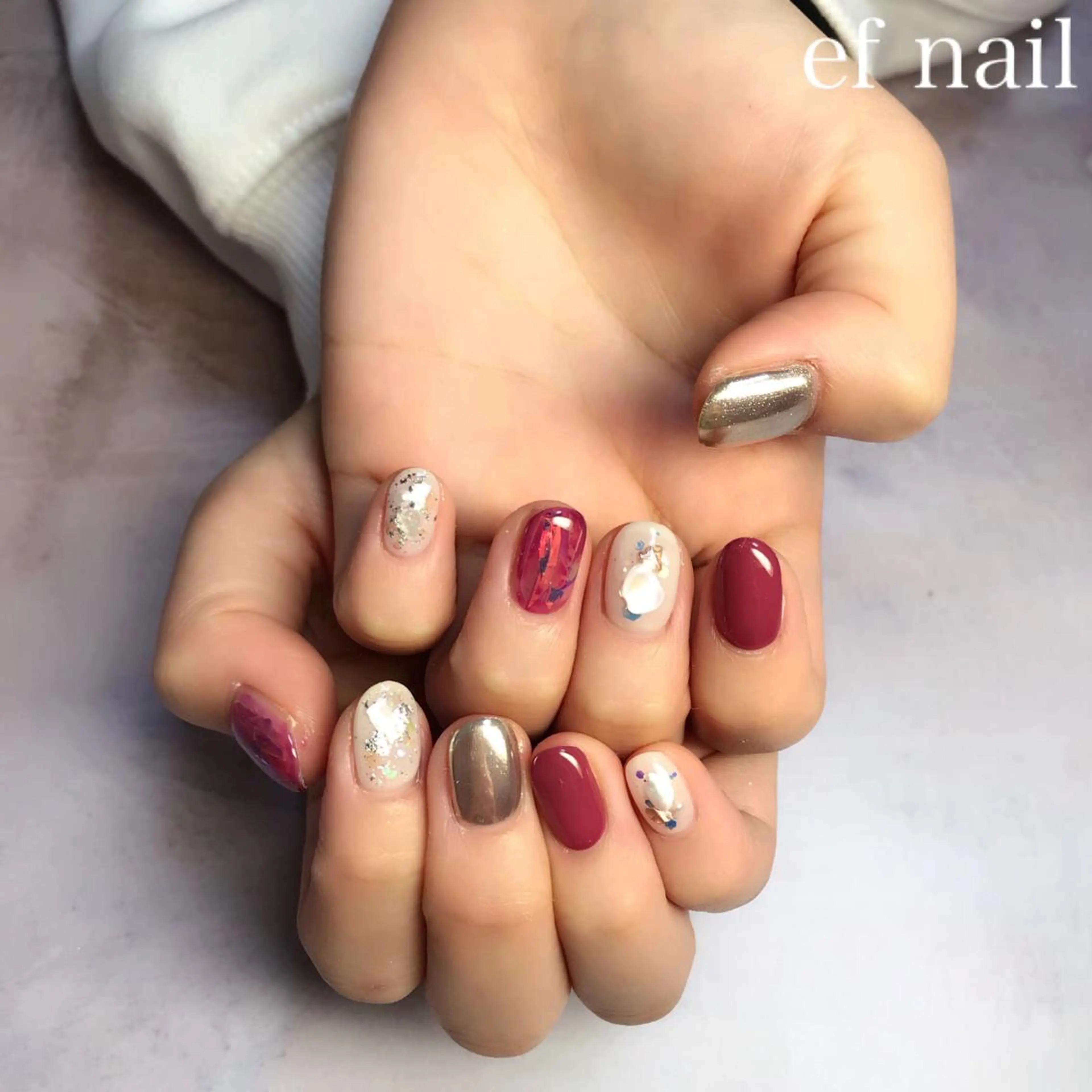 ネイル ハンドネイル ef nailのネイルデザイン