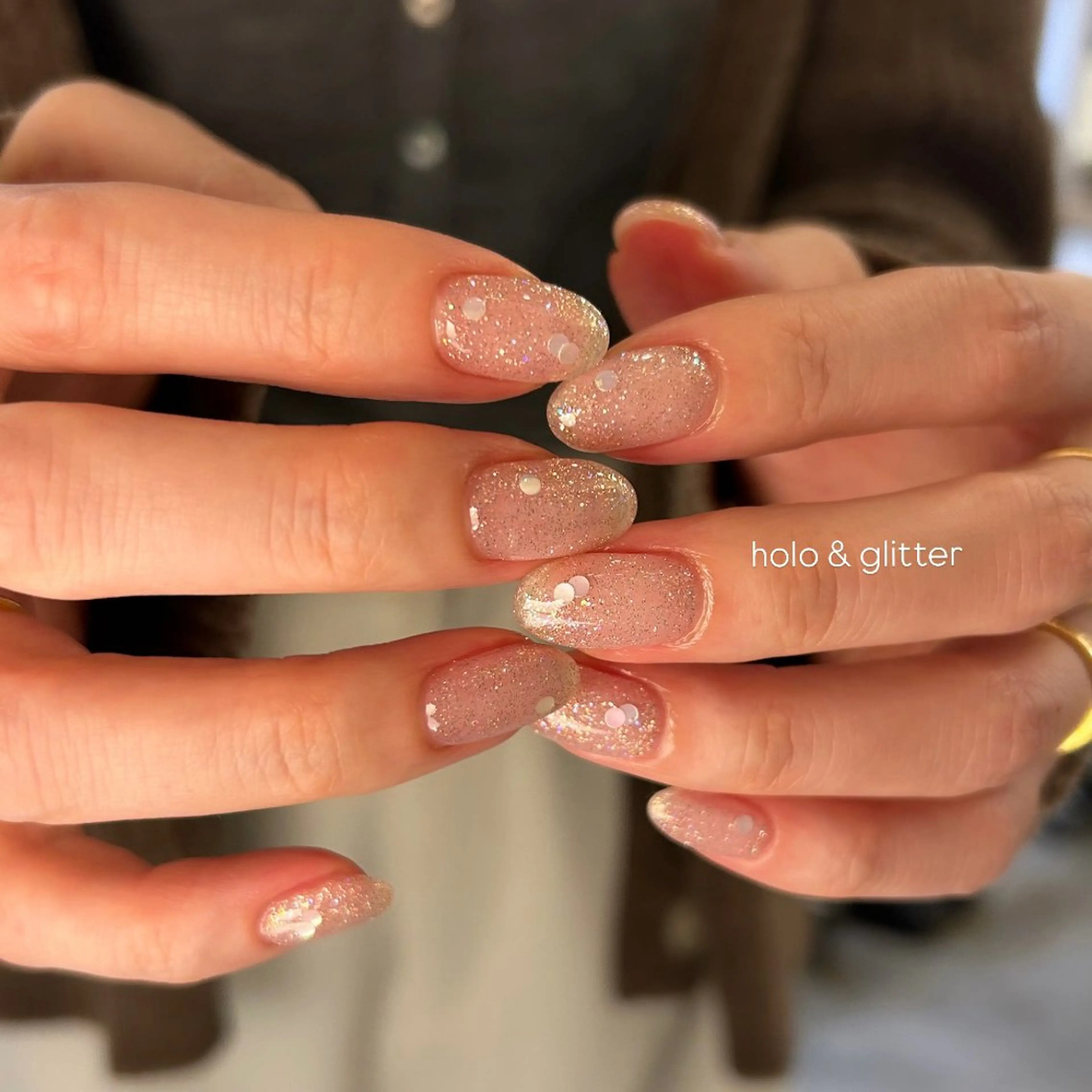 ネイル ラメ(グリッター) ハンドネイル Yumi 広尾|恵比寿ネイルのネイルデザイン