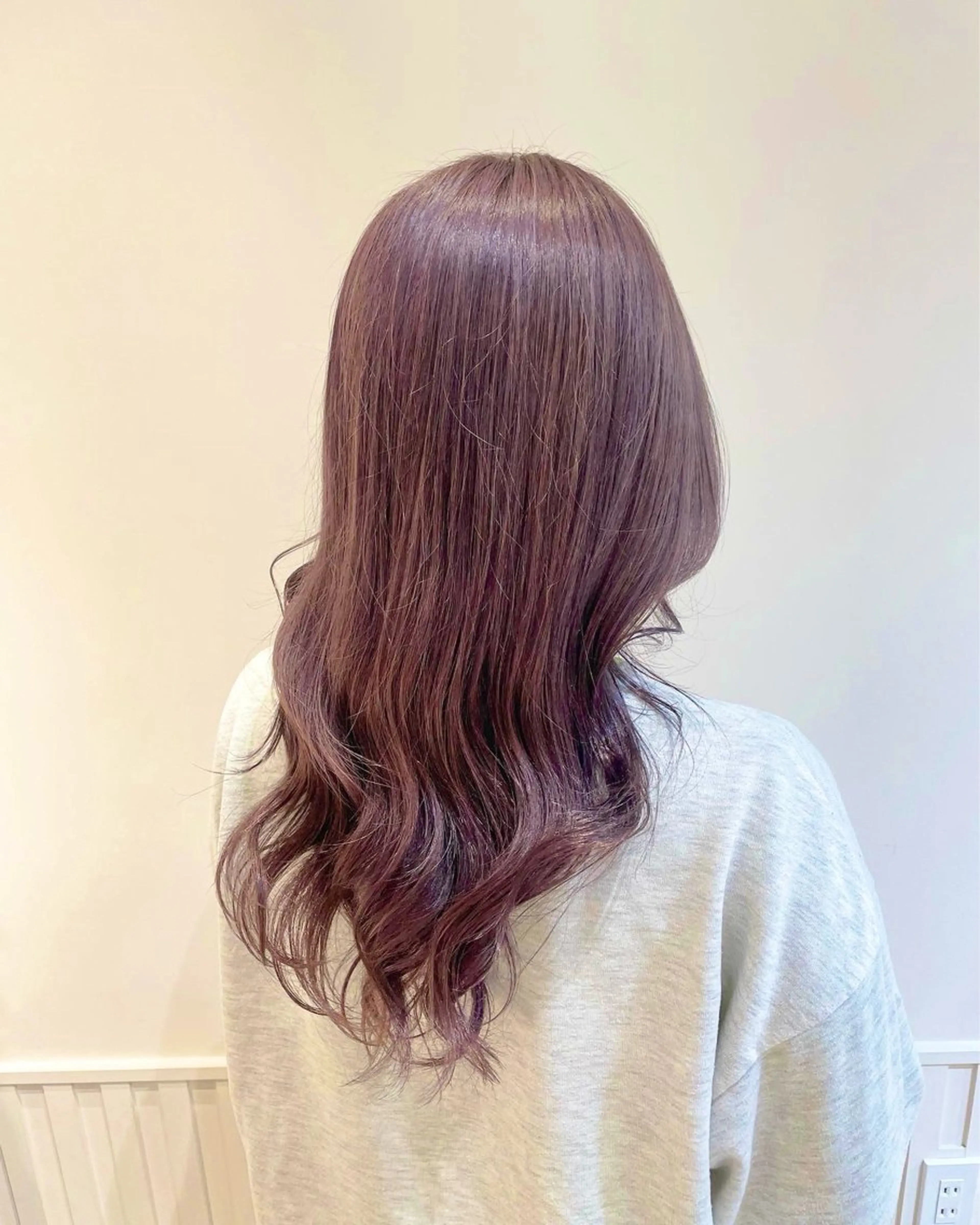 ロング カラー グレージュ ピンクカラー 暖色/ハイトーン 🎀mizukiのヘアスタイル