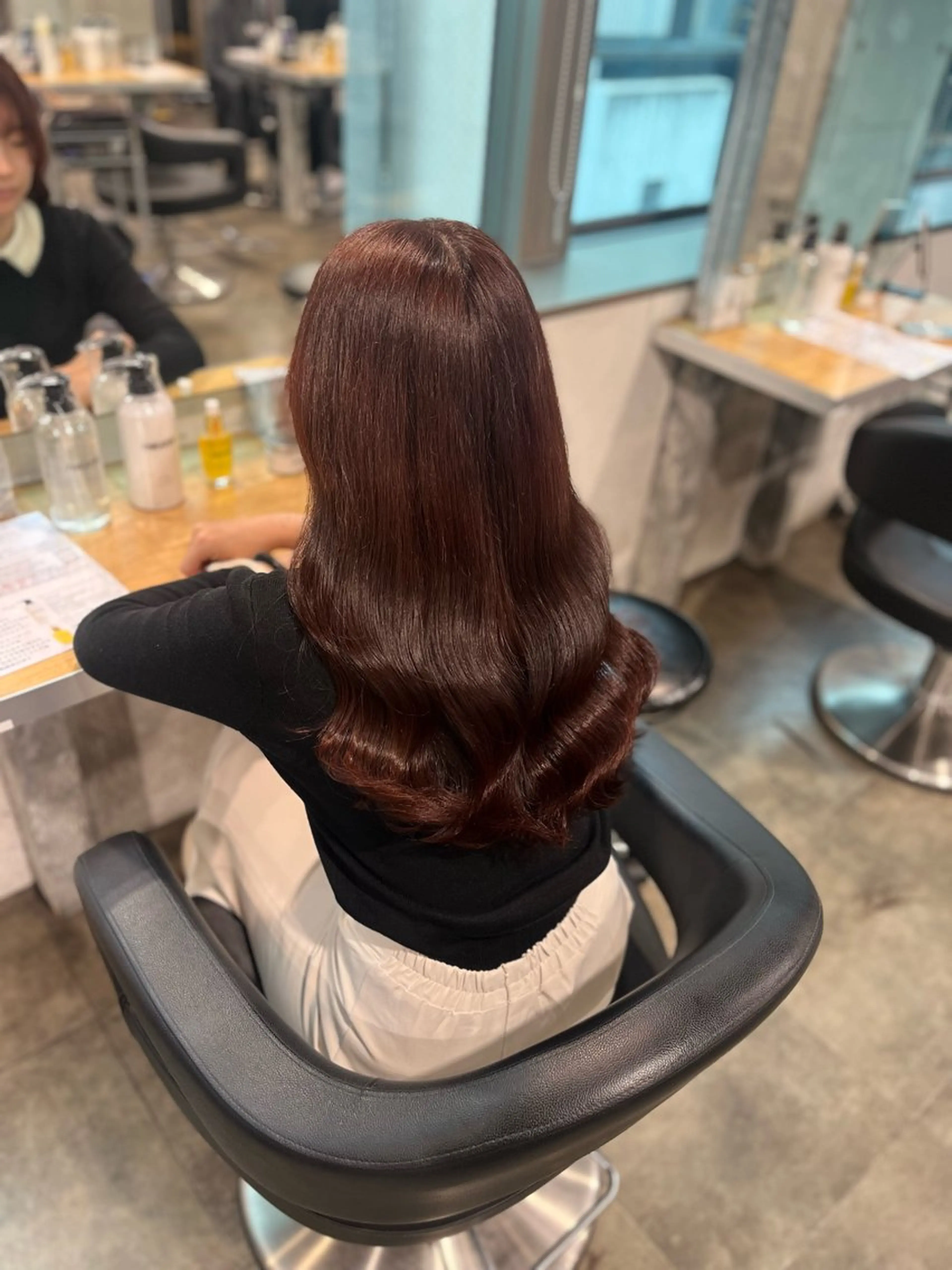 カラー ヘアカラー トリートメント ヘッドスパ ヘアセット ガーリーヘア💌トレ ンド暖色💌Yuuのヘアスタイル