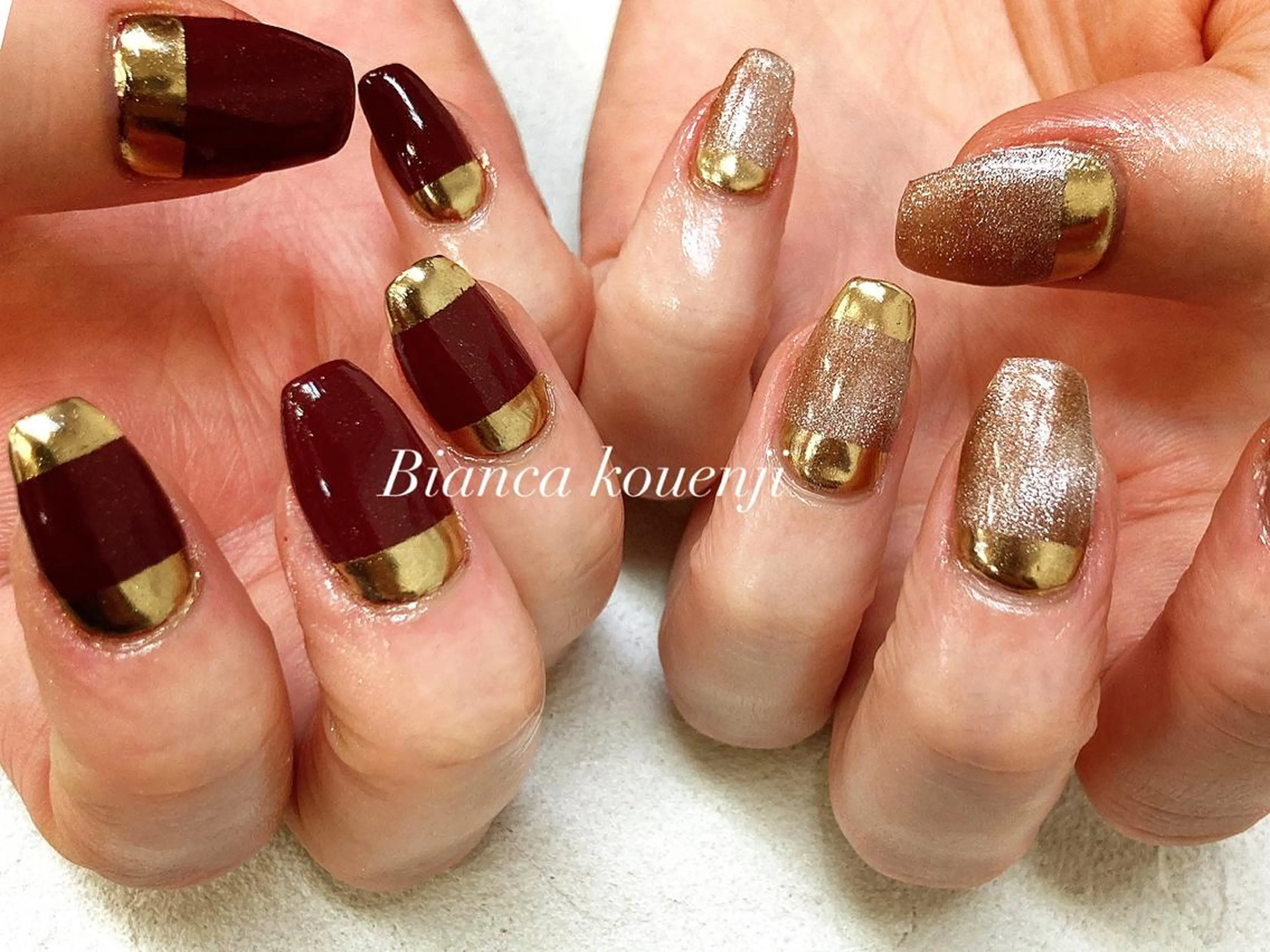 ネイル マグネットネイル ミラーネイル Bianca高円寺店 💅宮林のネイルデザイン