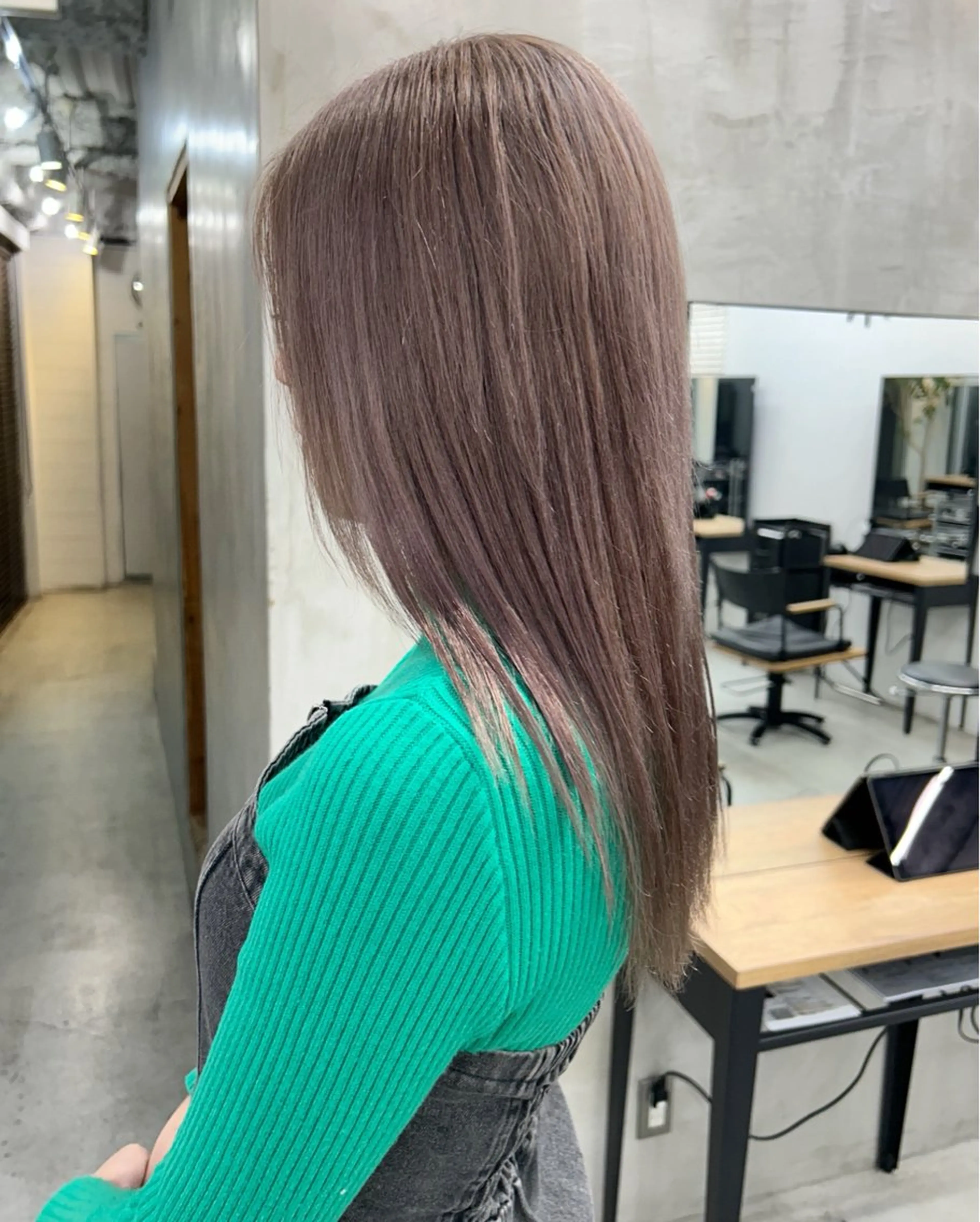 セミロング カラー ヘアカラー ﾔﾏﾅｶ ﾘﾘｶ🫐 寒色系ｶﾗｰ🫐のヘアスタイル