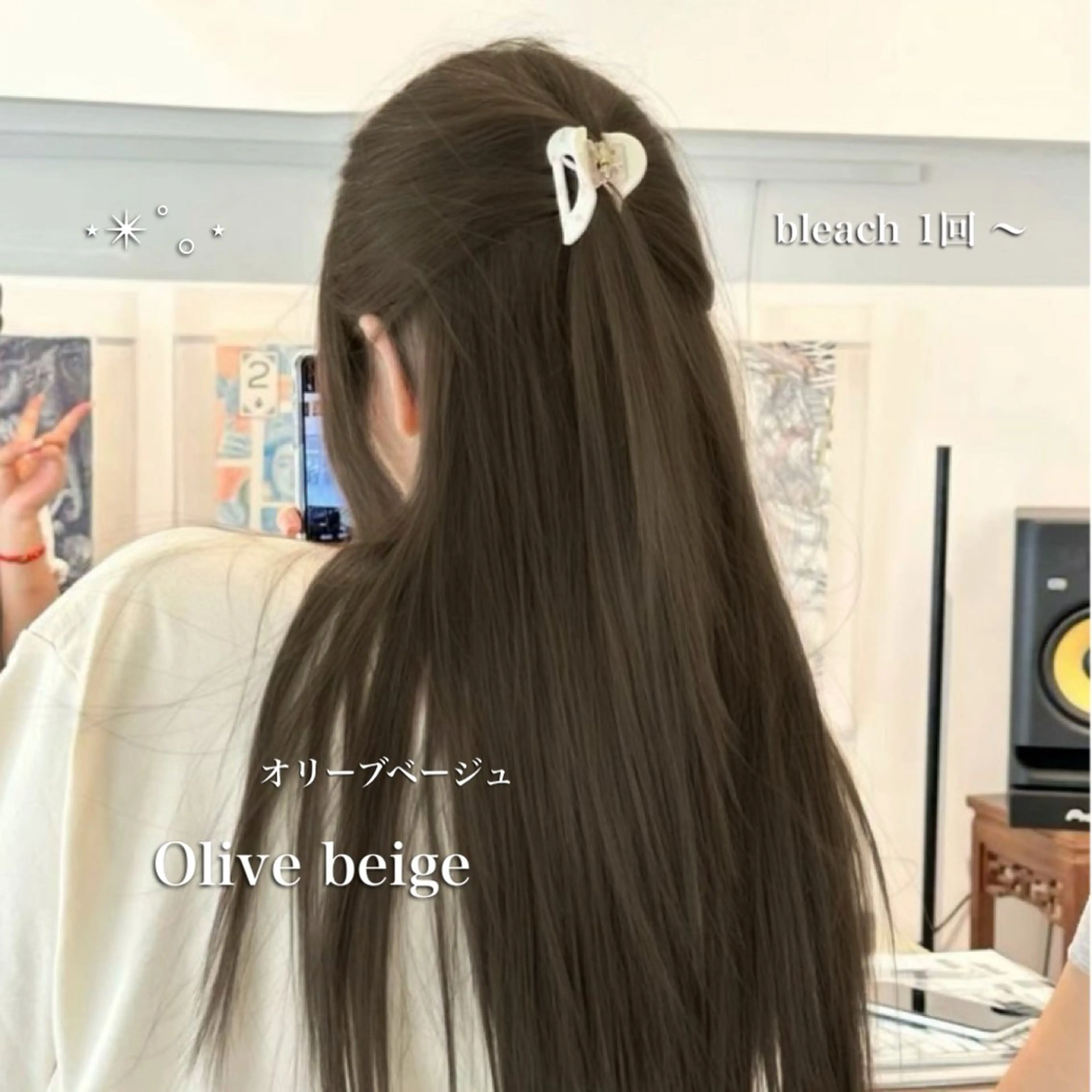 ロング カラー メンズ カット ヘアカラー Ayaka🖤 ブリーチなしカラーのヘアスタイル