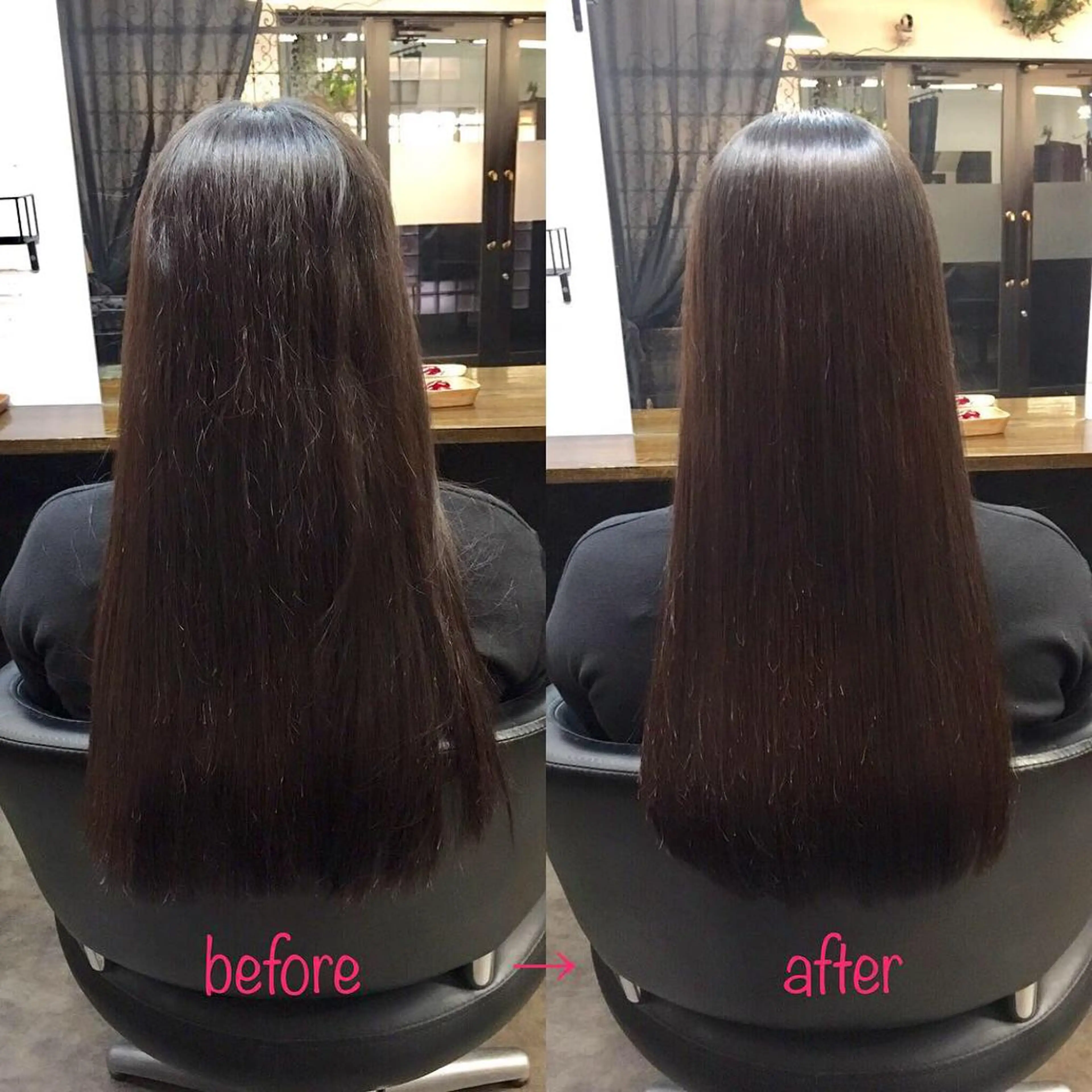ロング 縮毛矯正&髪質改善 MAILHAIRのヘアスタイル