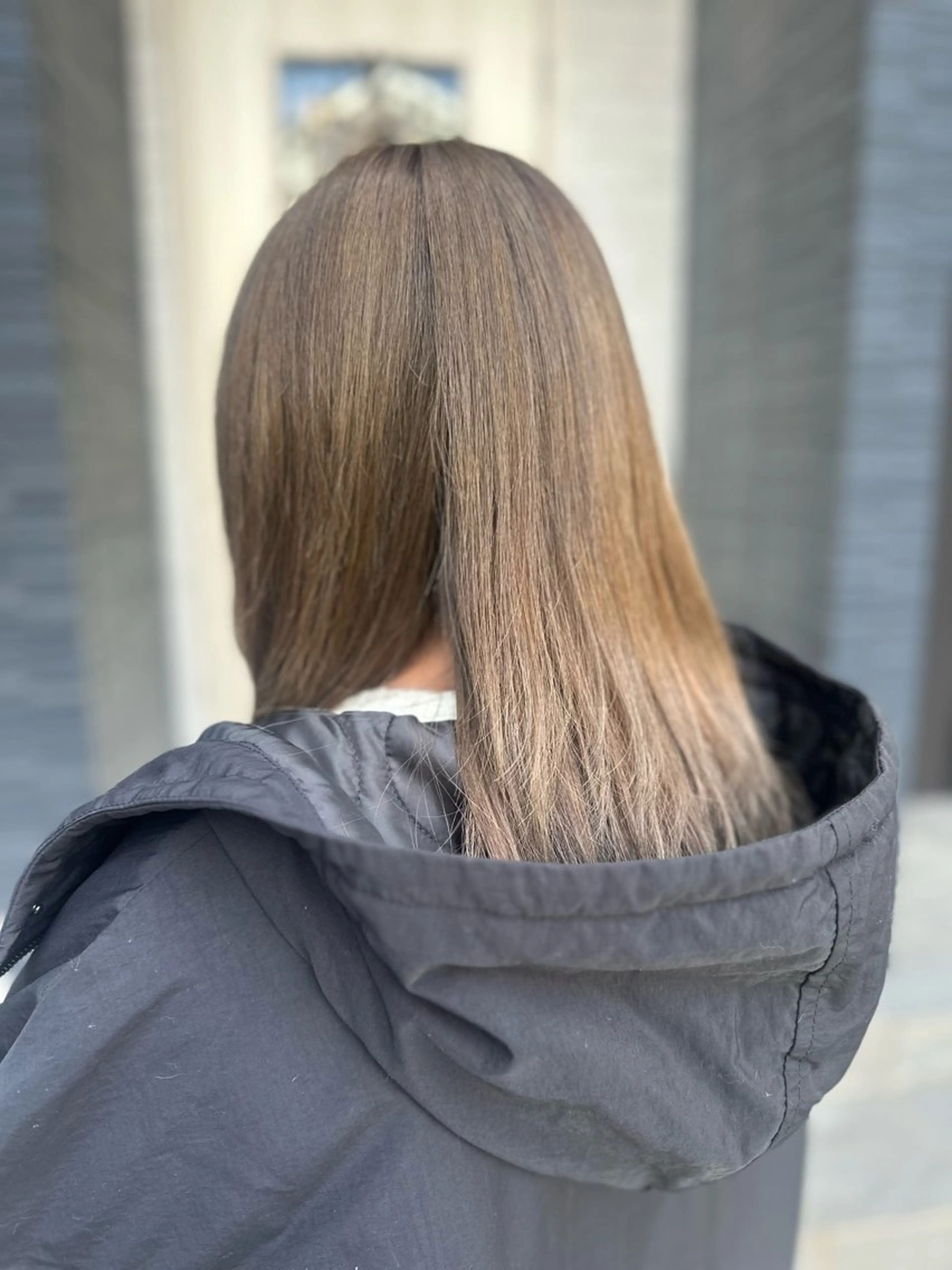 セミロング カラー カット ヘアカラー K Harukaのヘアスタイル