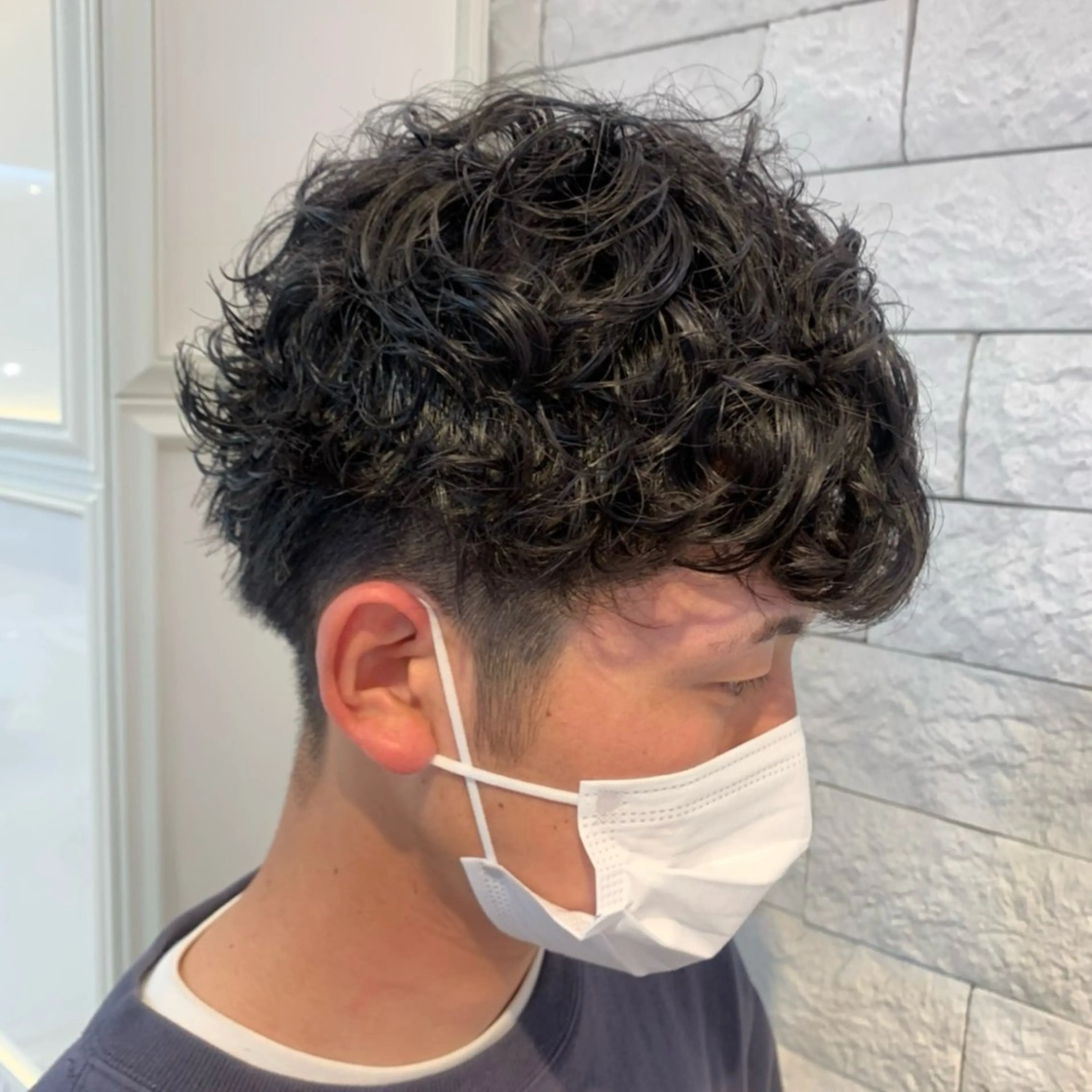 パーマ メンズ BiBi international所属・久島 舞愛のヘアスタイル