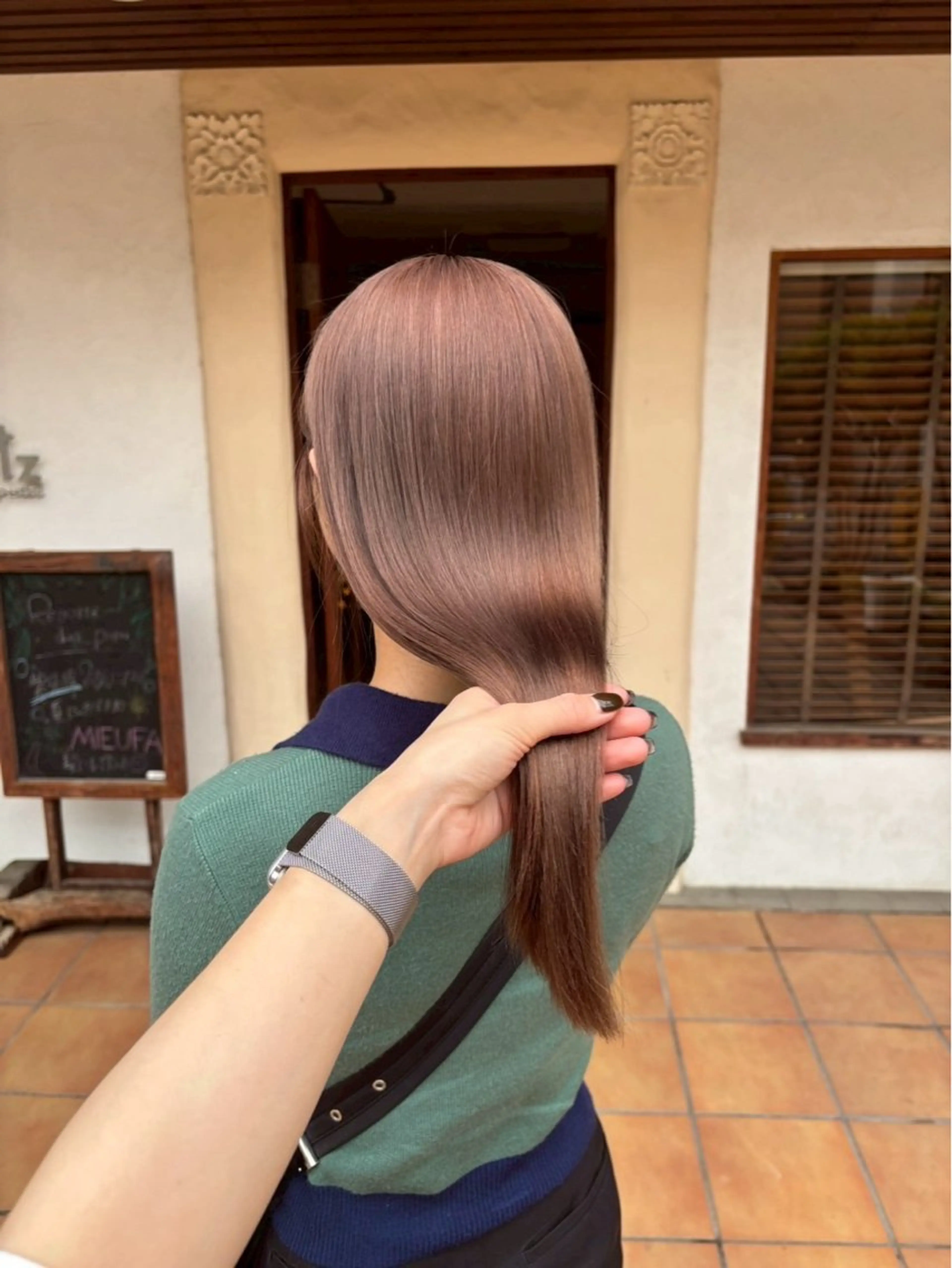 【🪴オーガニックカラー🫐】オーガニックカラー + ホリスティックケアトリートメントの写真
